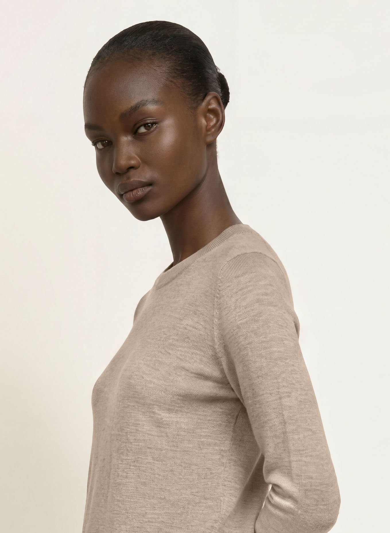 REISS Trui SADIE van merinowol: BEIGE