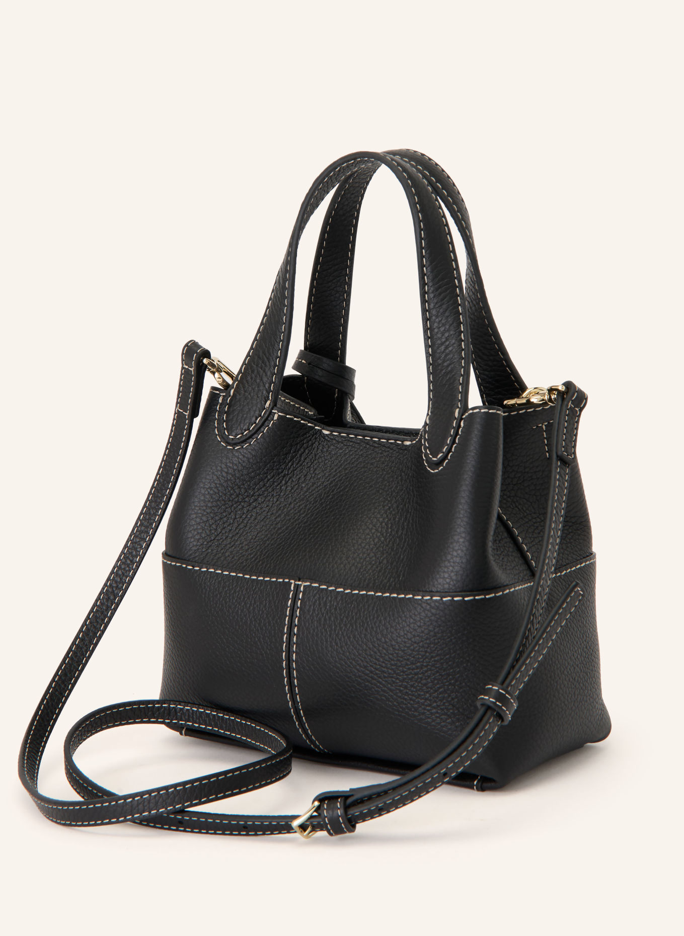 FURLA Handtas PRIMROSE MINI: ZWART / GOUD