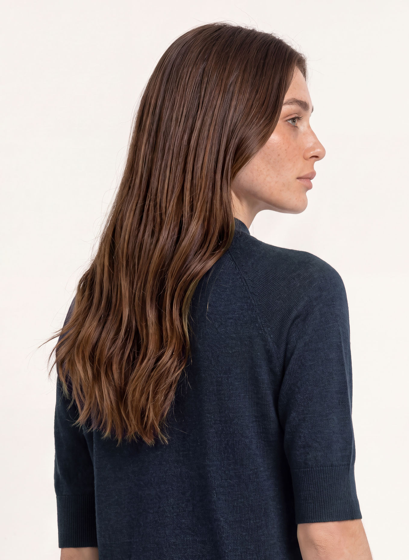 REISS Strickshirt SIENNA: DUNKELBLAU