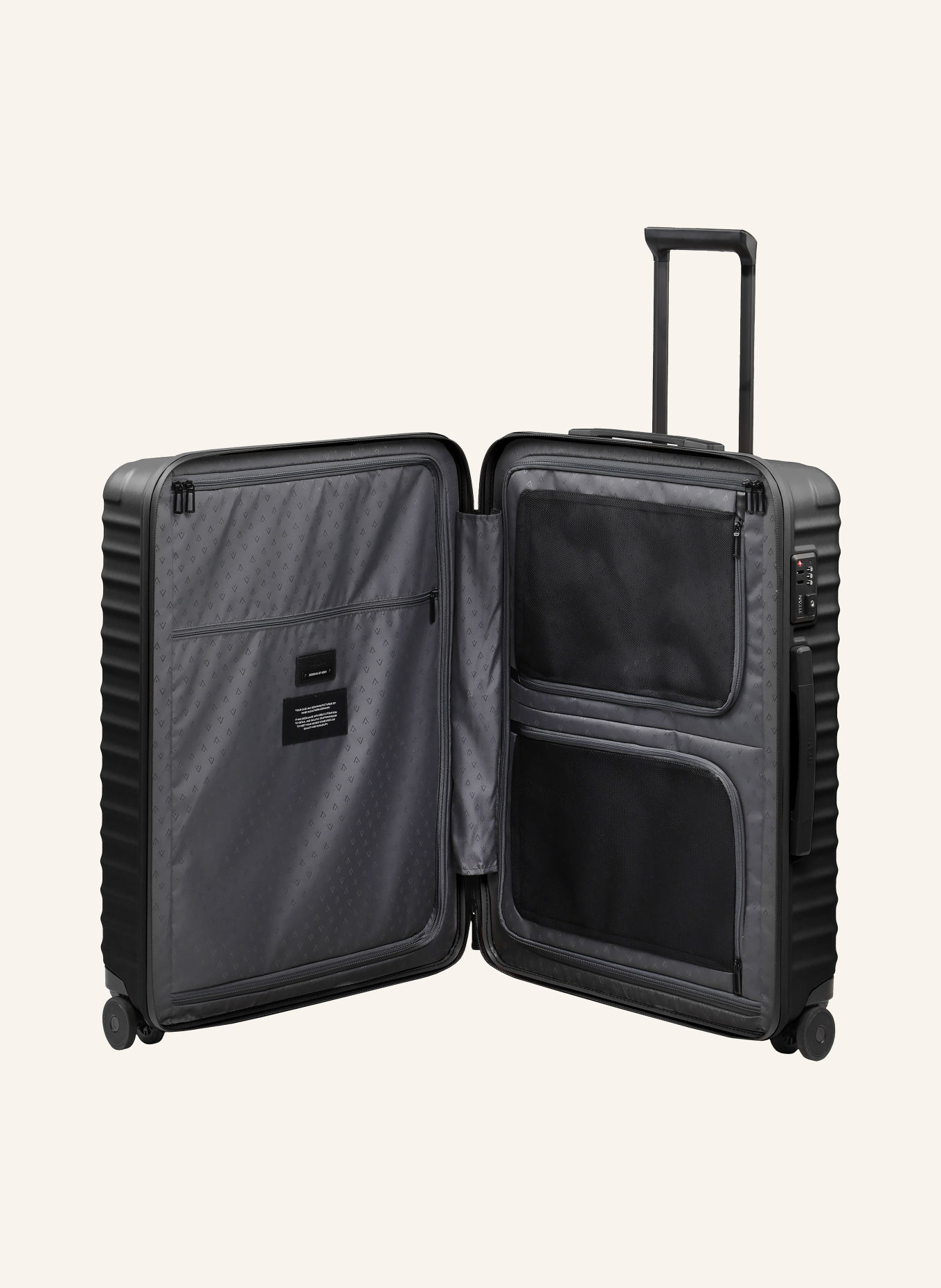 TITAN Valise à roulettes UPGRADE M+: NOIR