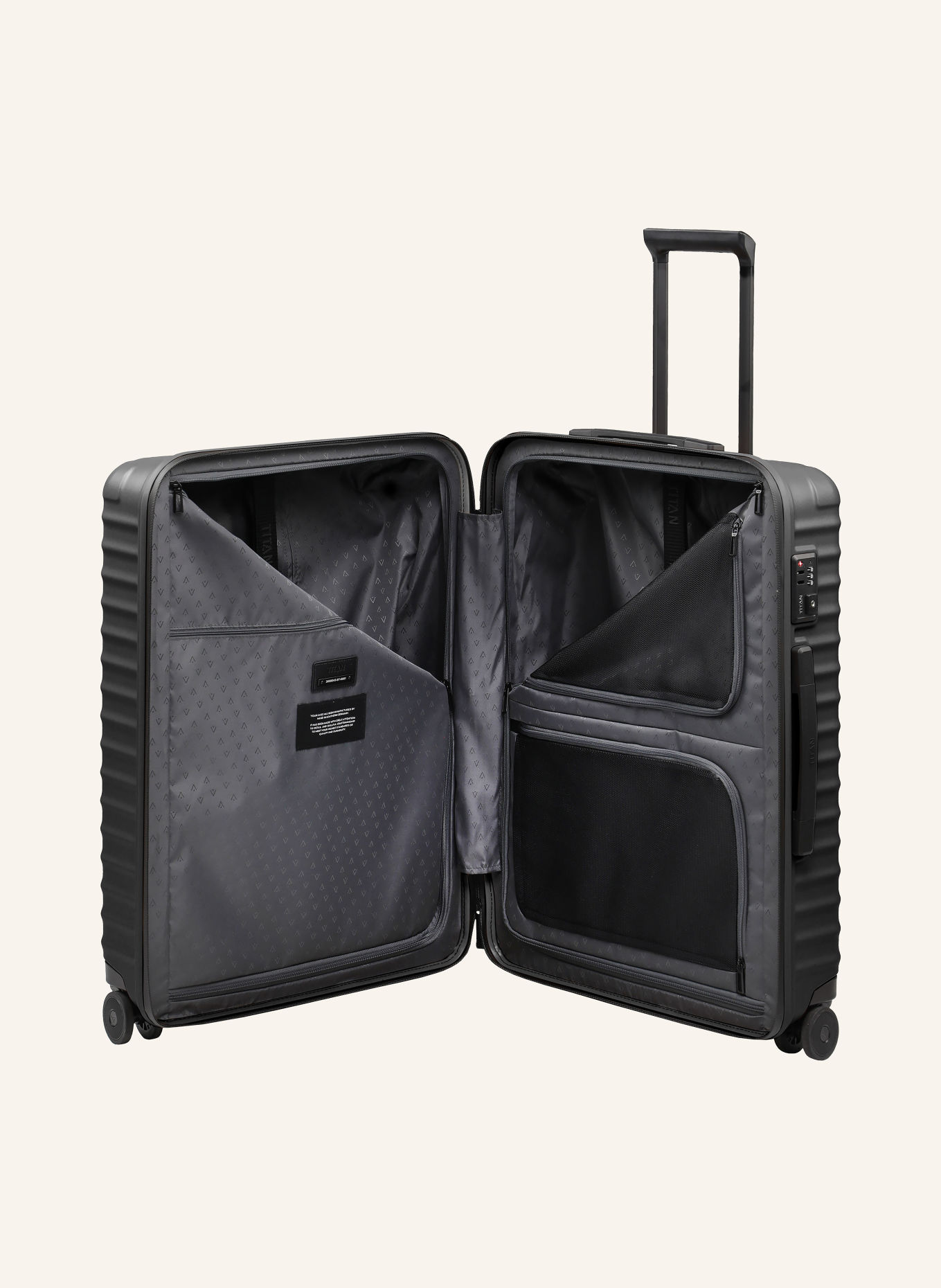 TITAN Valise à roulettes UPGRADE M+: NOIR
