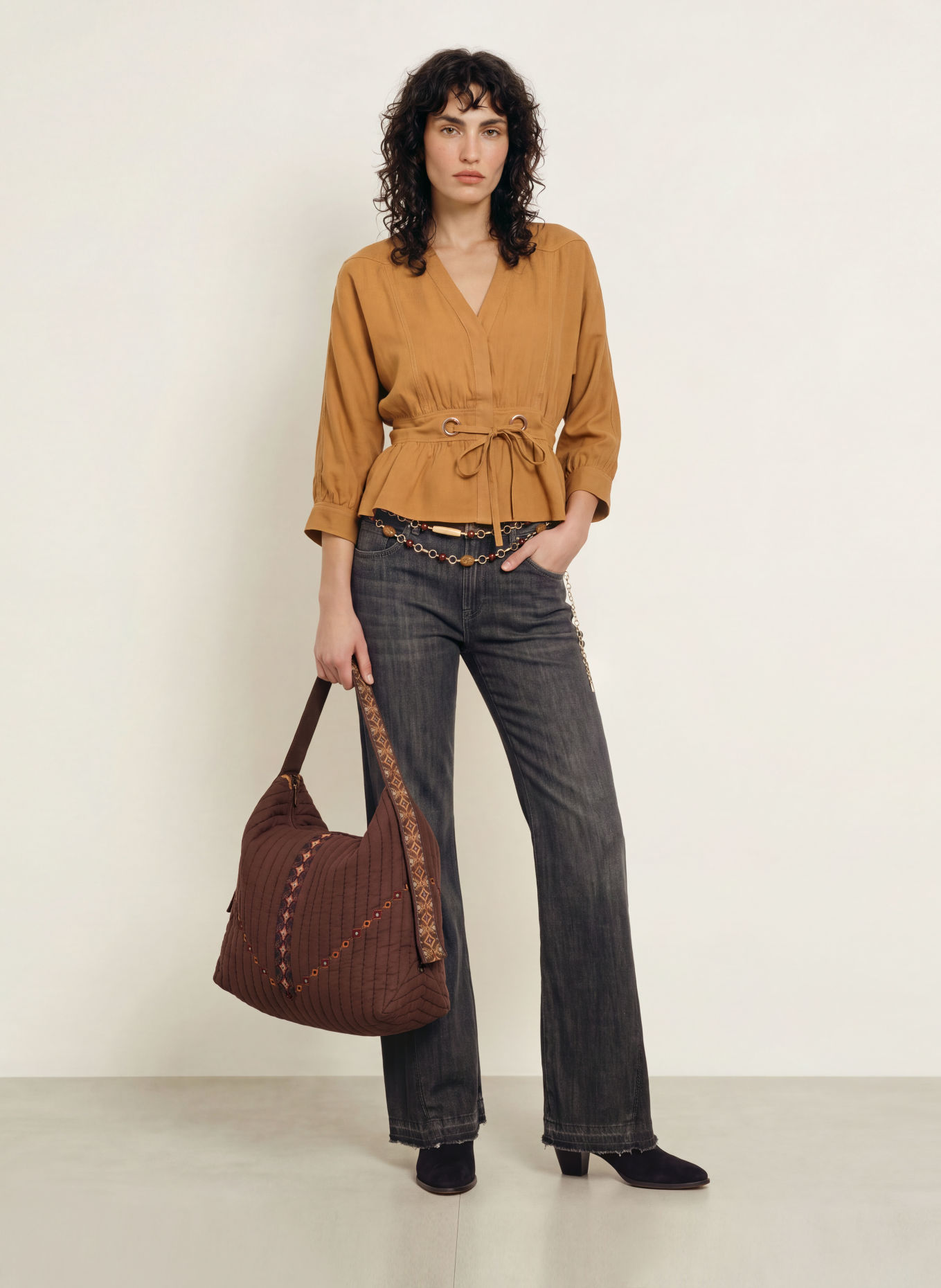 ba&sh LENNY Shoppers: DARK BROWN / DARK RED / OLIVE