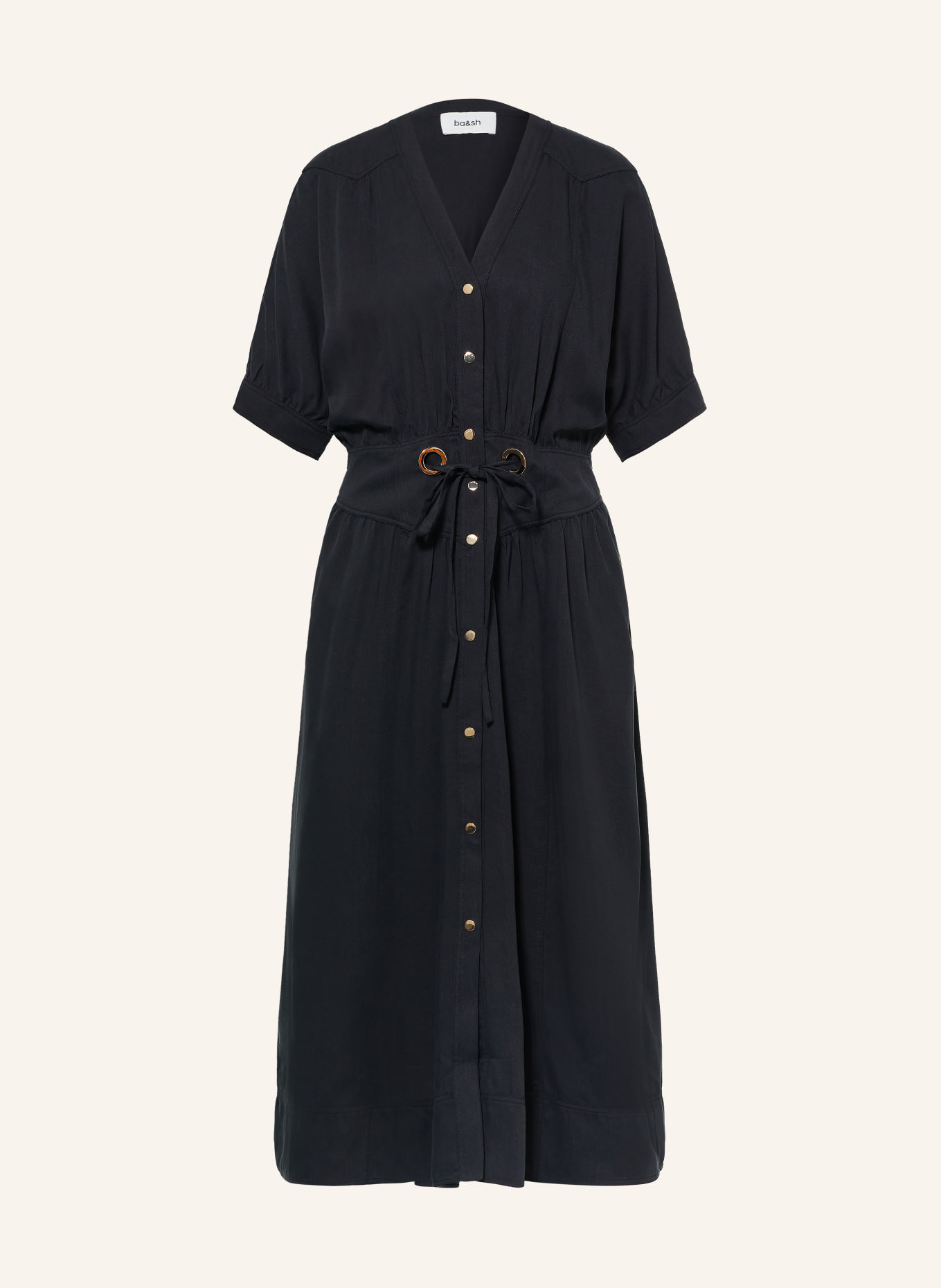 ba&sh Hemdblusenkleid PARISA: DUNKELGRAU