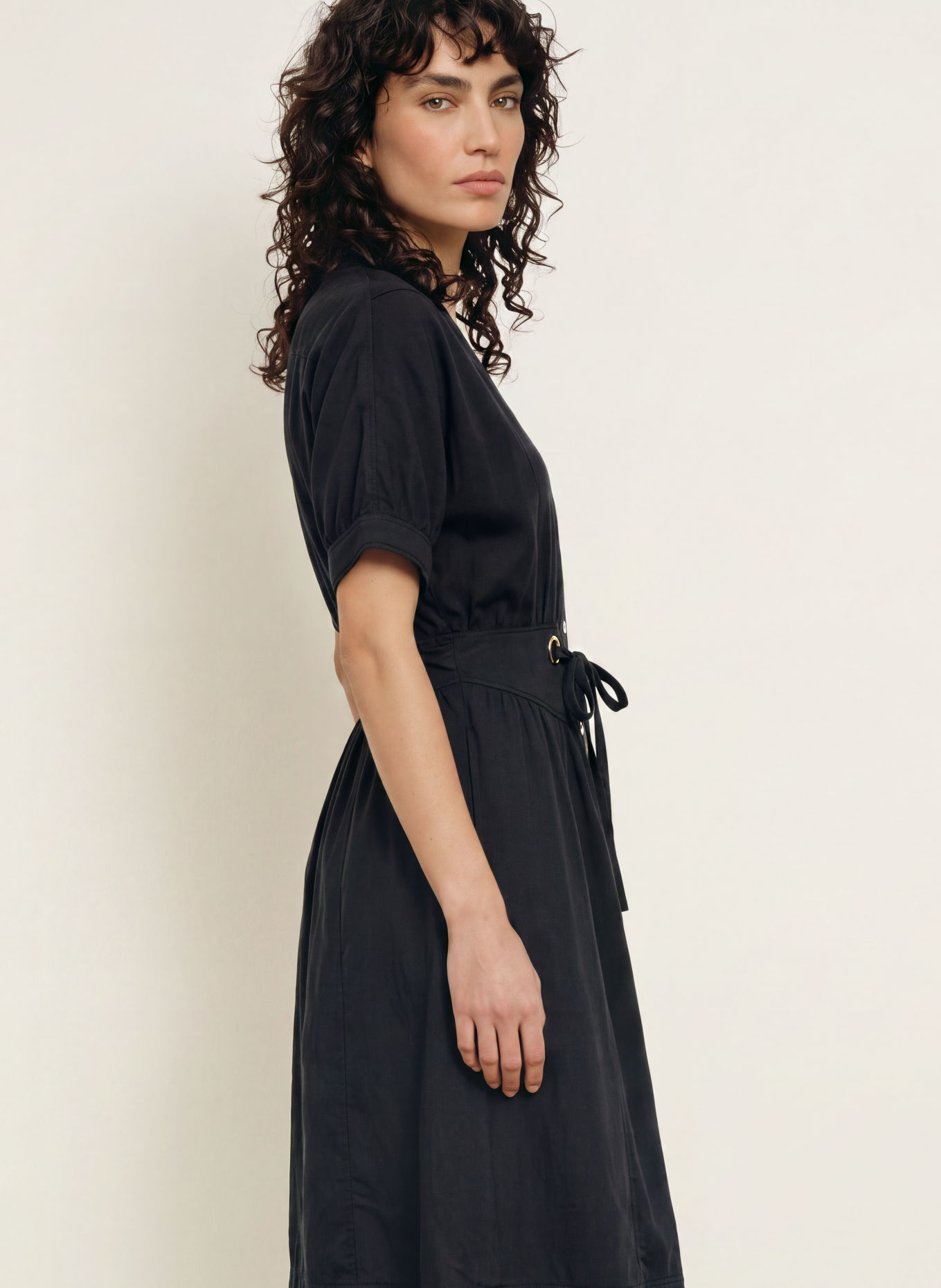 ba&sh Hemdblusenkleid PARISA: DUNKELGRAU