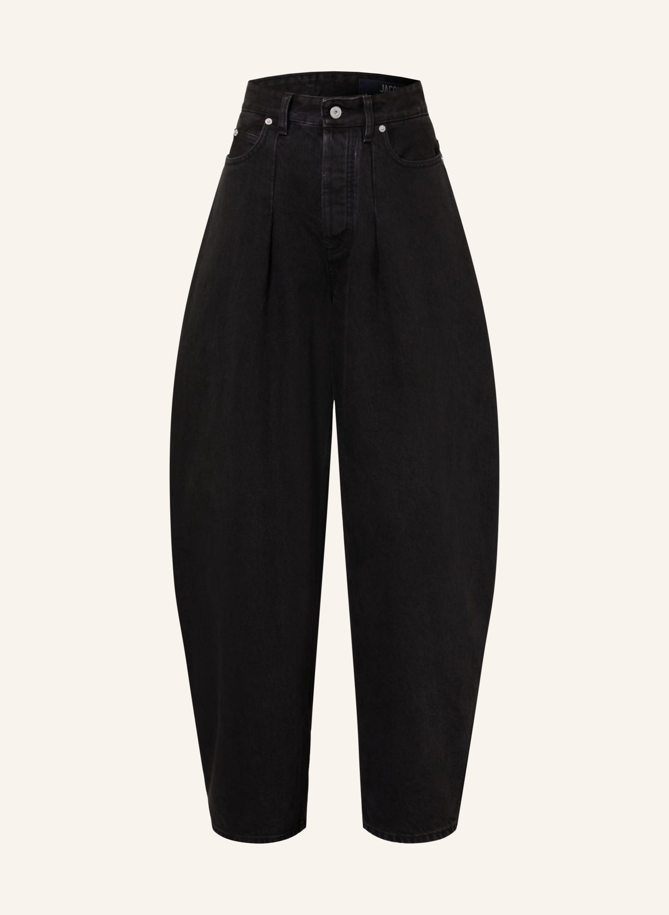 JACQUEMUS Barrel-leg jeans LE DE-NIMES: 990 BLACK