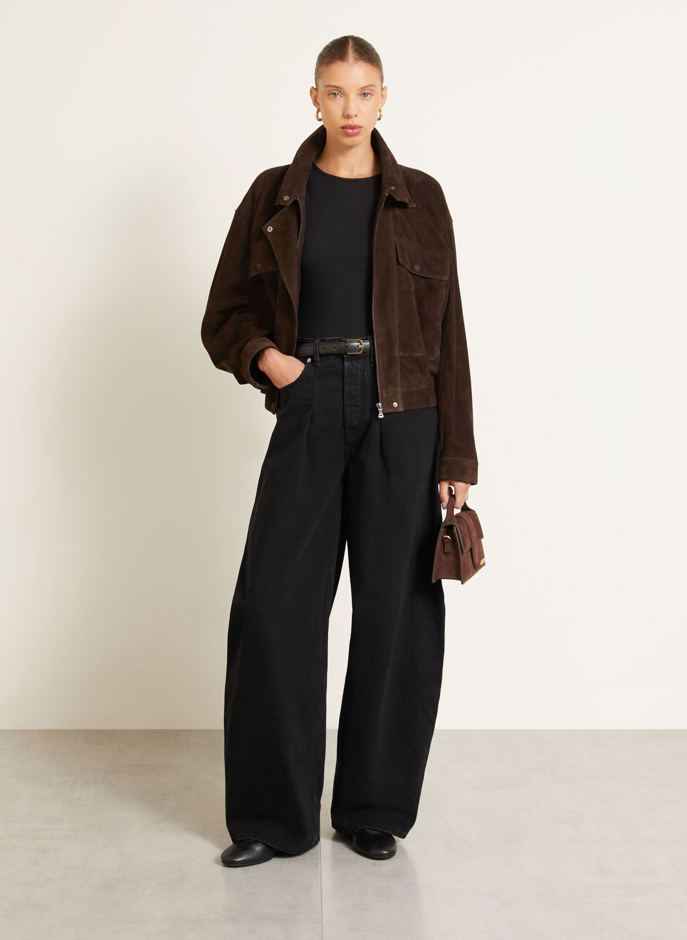 JACQUEMUS Barrel-leg jeans LE DE-NIMES: 990 BLACK