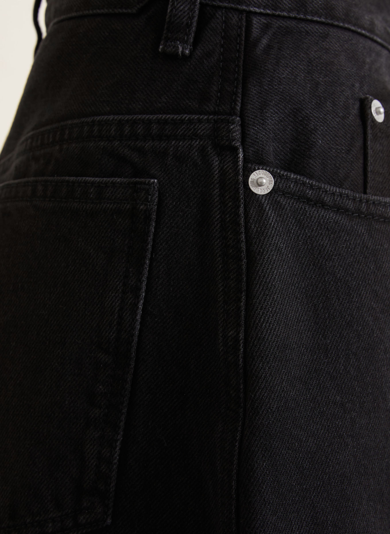 JACQUEMUS Barrel-leg jeans LE DE-NIMES: 990 BLACK