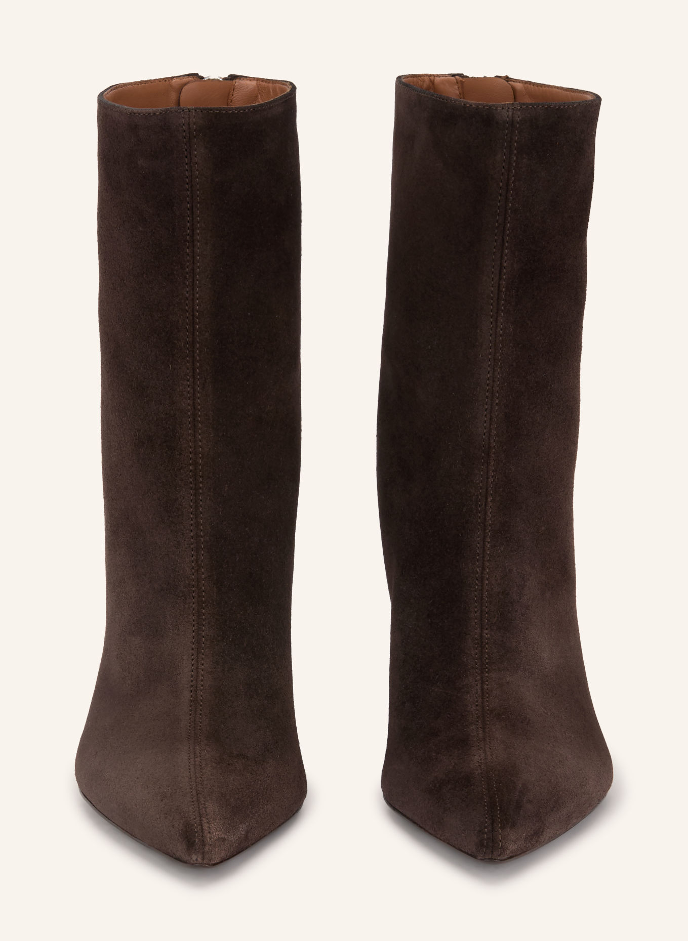 maje Stiefeletten: DUNKELBRAUN / SILBER
