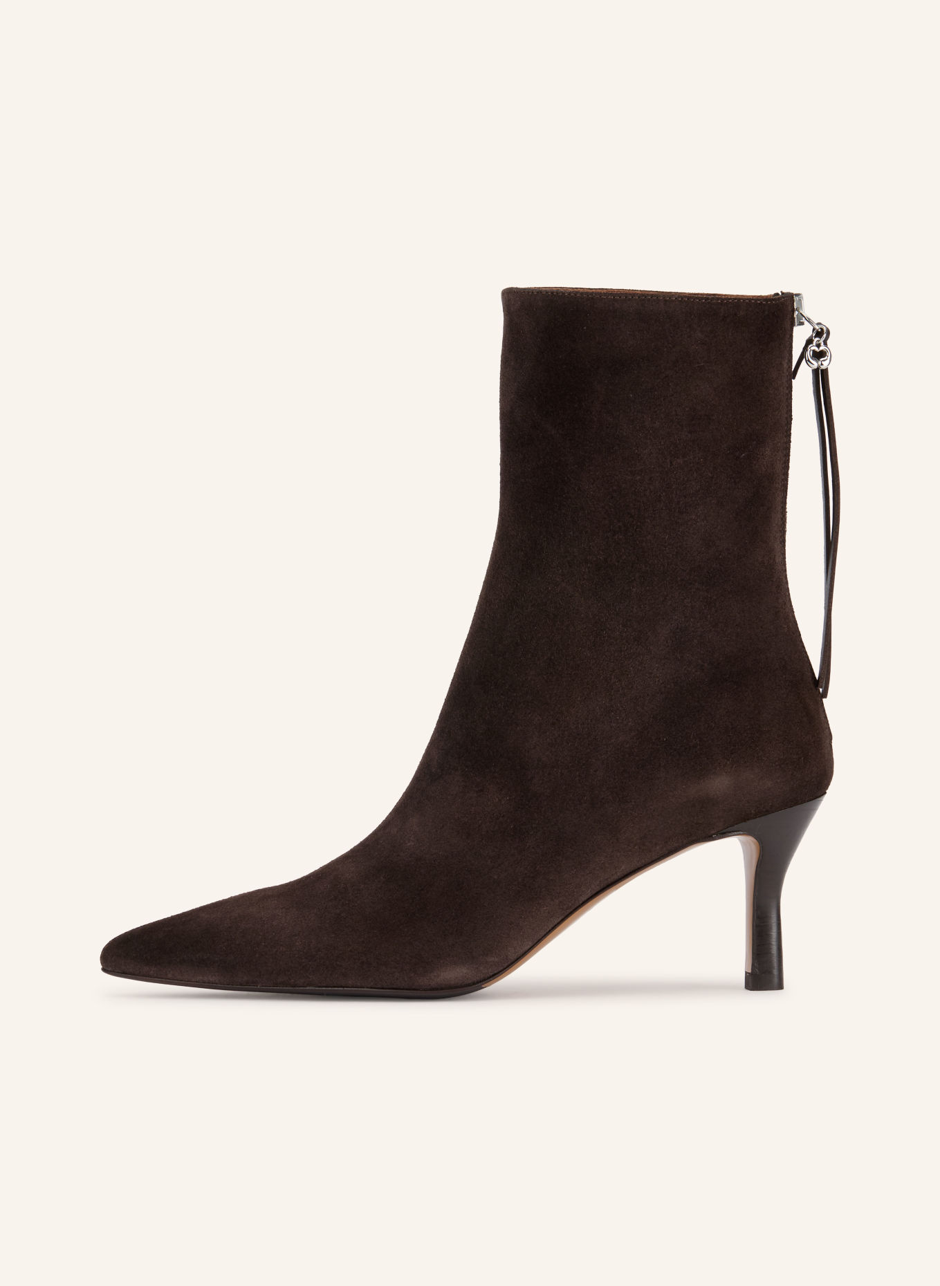 maje Stiefeletten: DUNKELBRAUN / SILBER