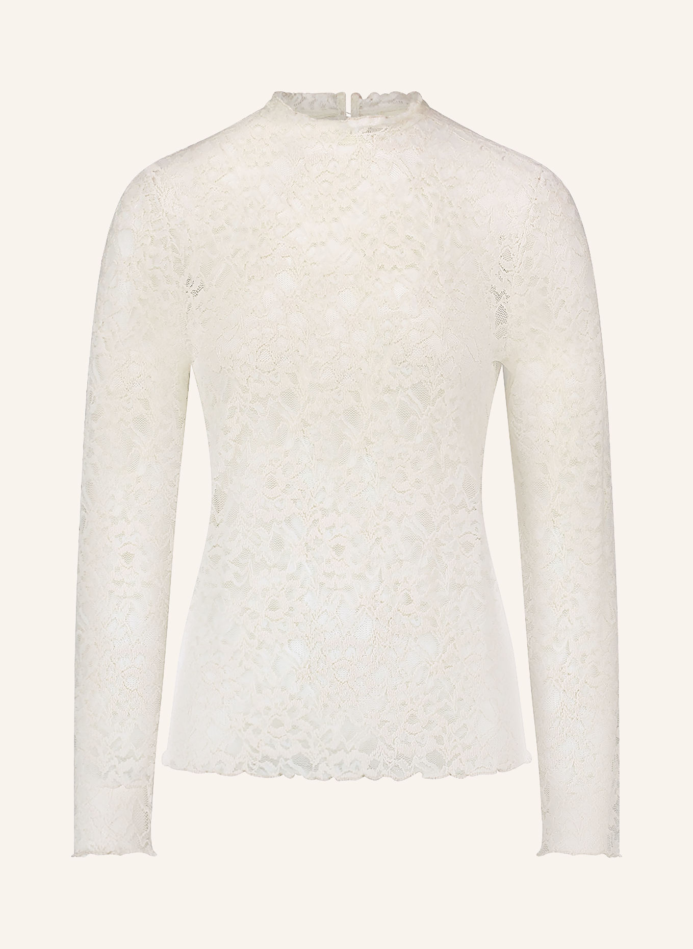 CARTOON Longsleeve aus Spitze: ECRU