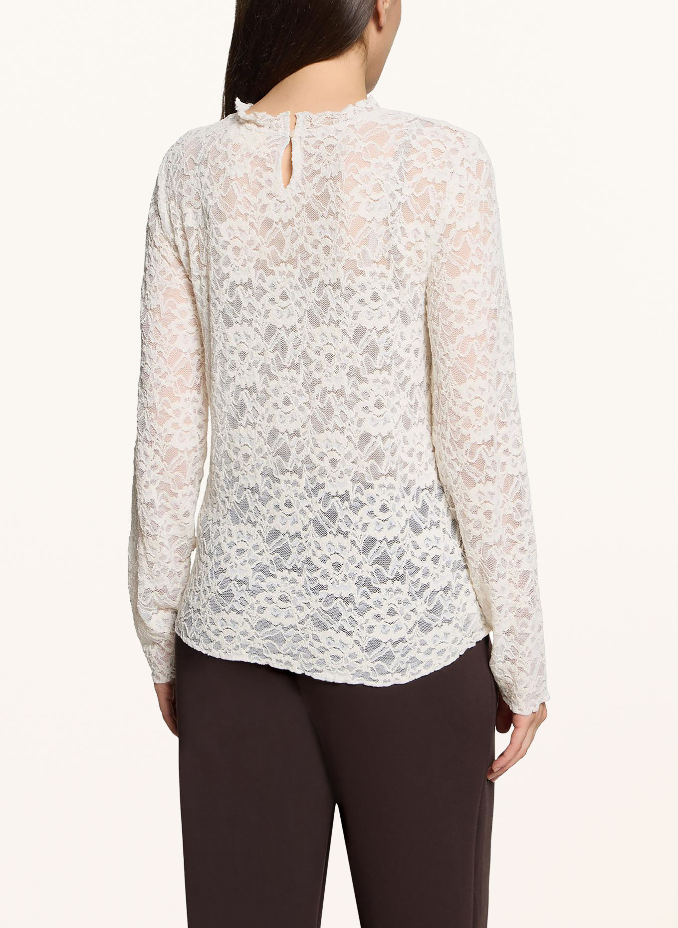 CARTOON Longsleeve aus Spitze: ECRU