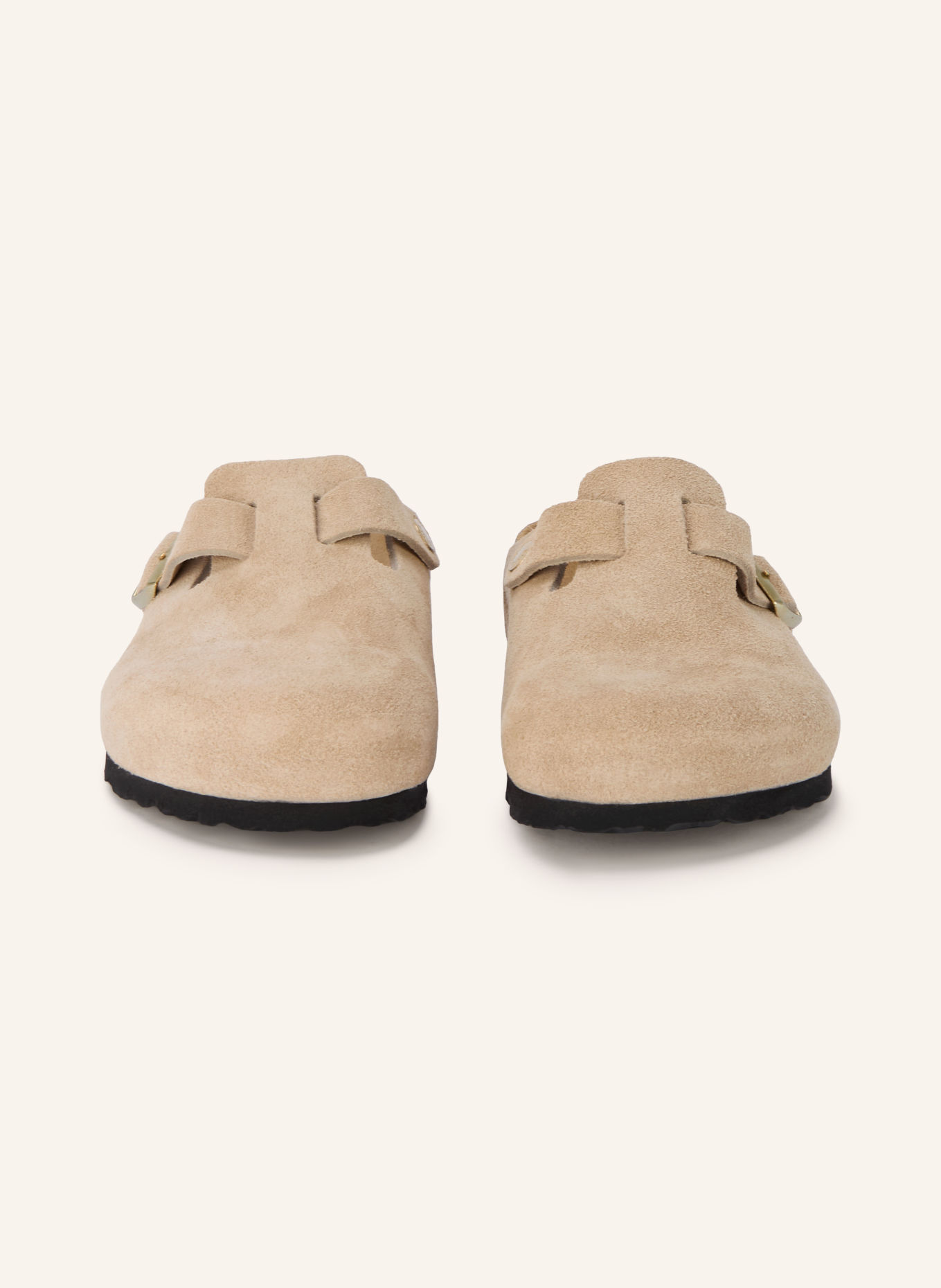 BIRKENSTOCK Pantoletten BOSTON LEVE: BEIGE / GOLD
