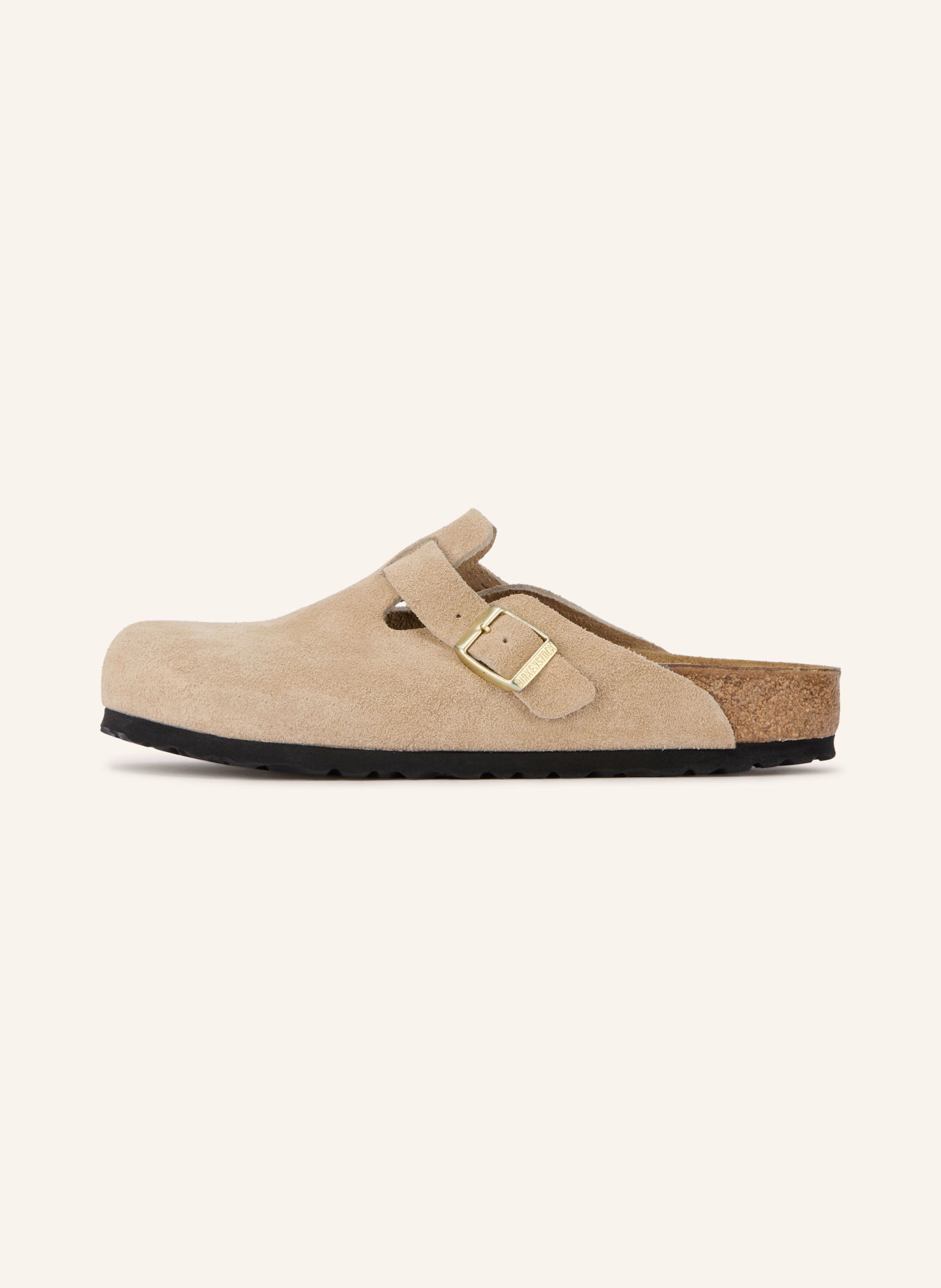 BIRKENSTOCK Pantoletten BOSTON LEVE: BEIGE / GOLD