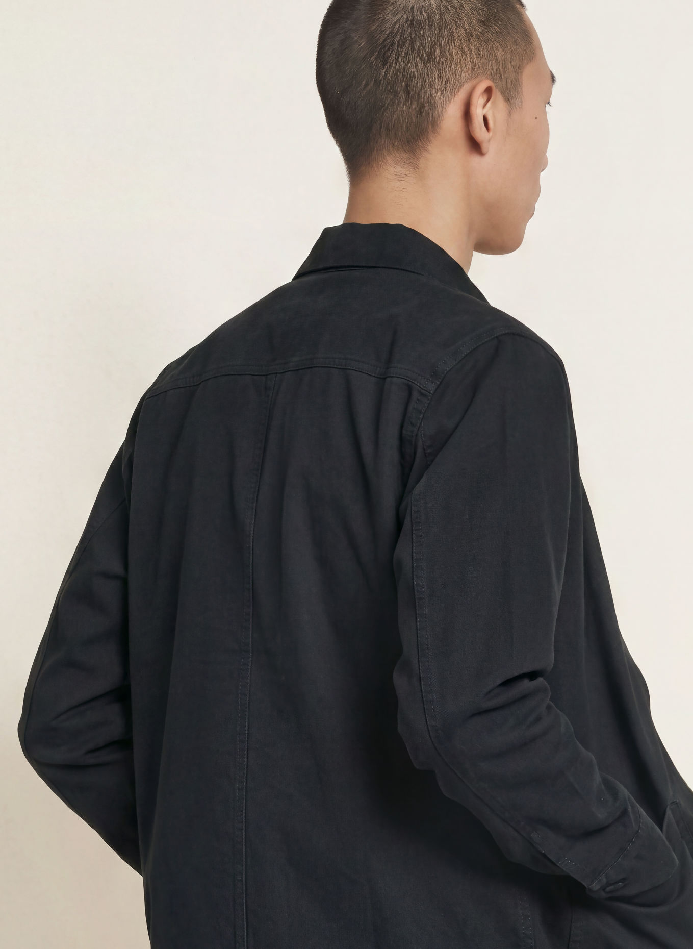 ALLSAINTS Overjacket DOLWEN mit Nieten: SCHWARZ