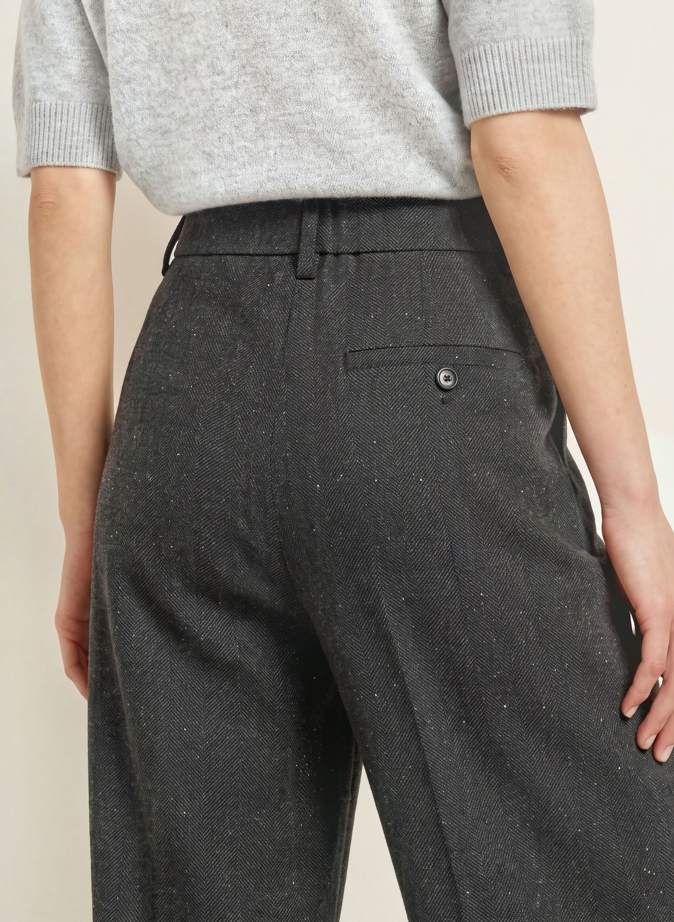 OPUS PANTS Hose MIKHA: SCHWARZ / DUNKELGRAU