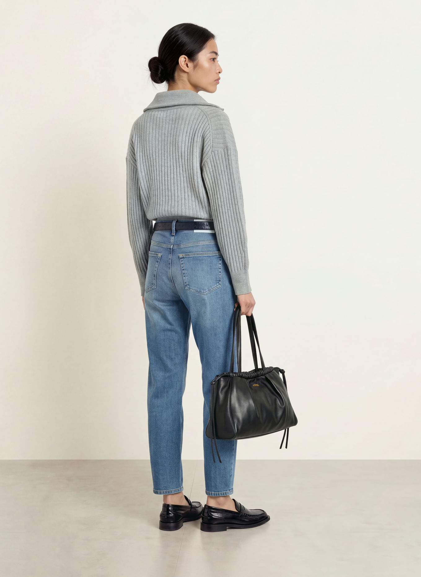 OPUS PANTS Barrel džíny MARI SKY: 70383 mid blue