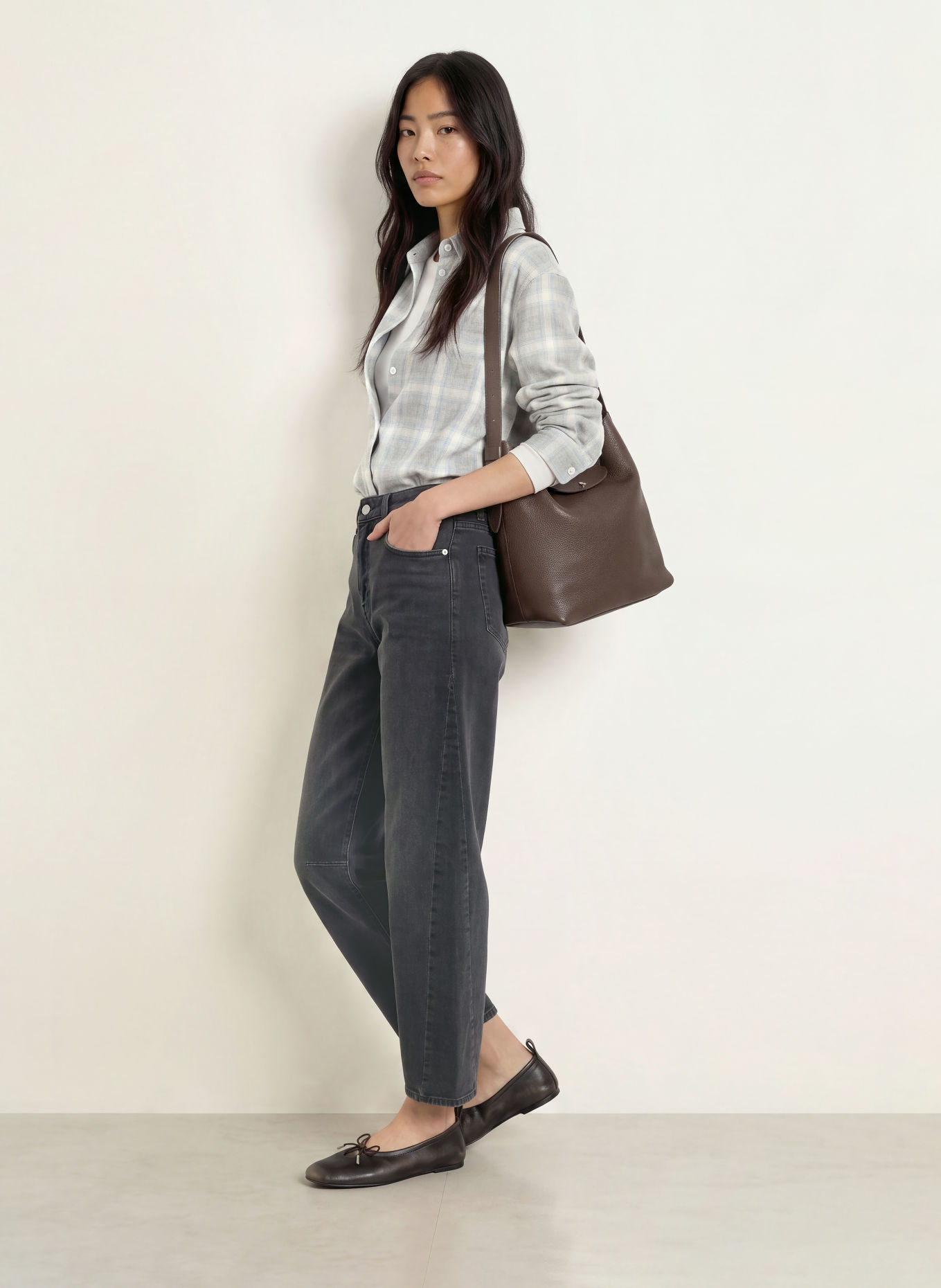 OPUS PANTS Barrel Jeans MARI SKY: 70386 dark grey