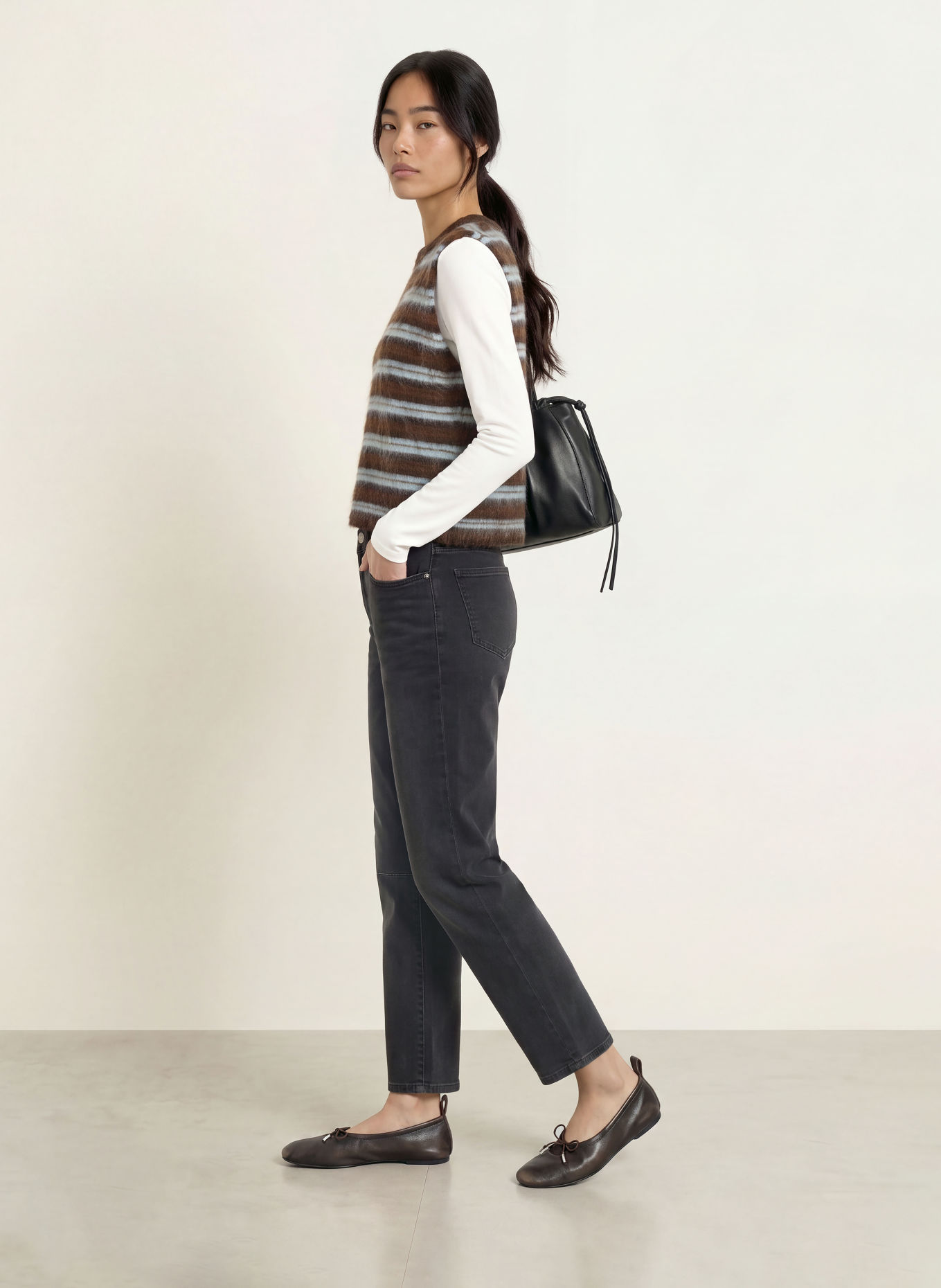 OPUS PANTS Barrel jeans MELLY RELAX: 70386 dark grey