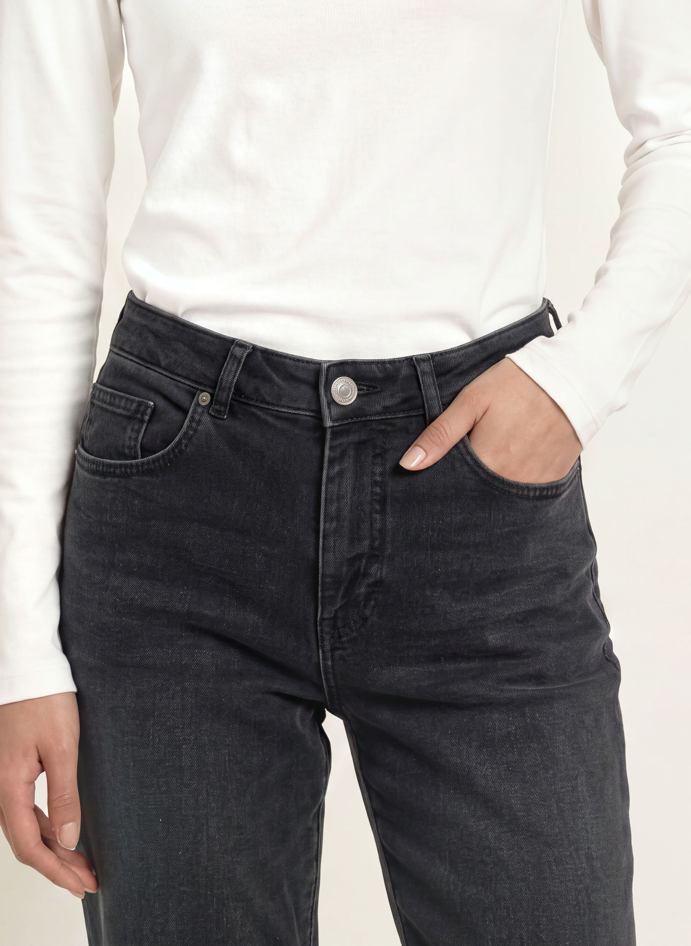 OPUS PANTS Barrel jeans MELLY RELAX: 70386 dark grey
