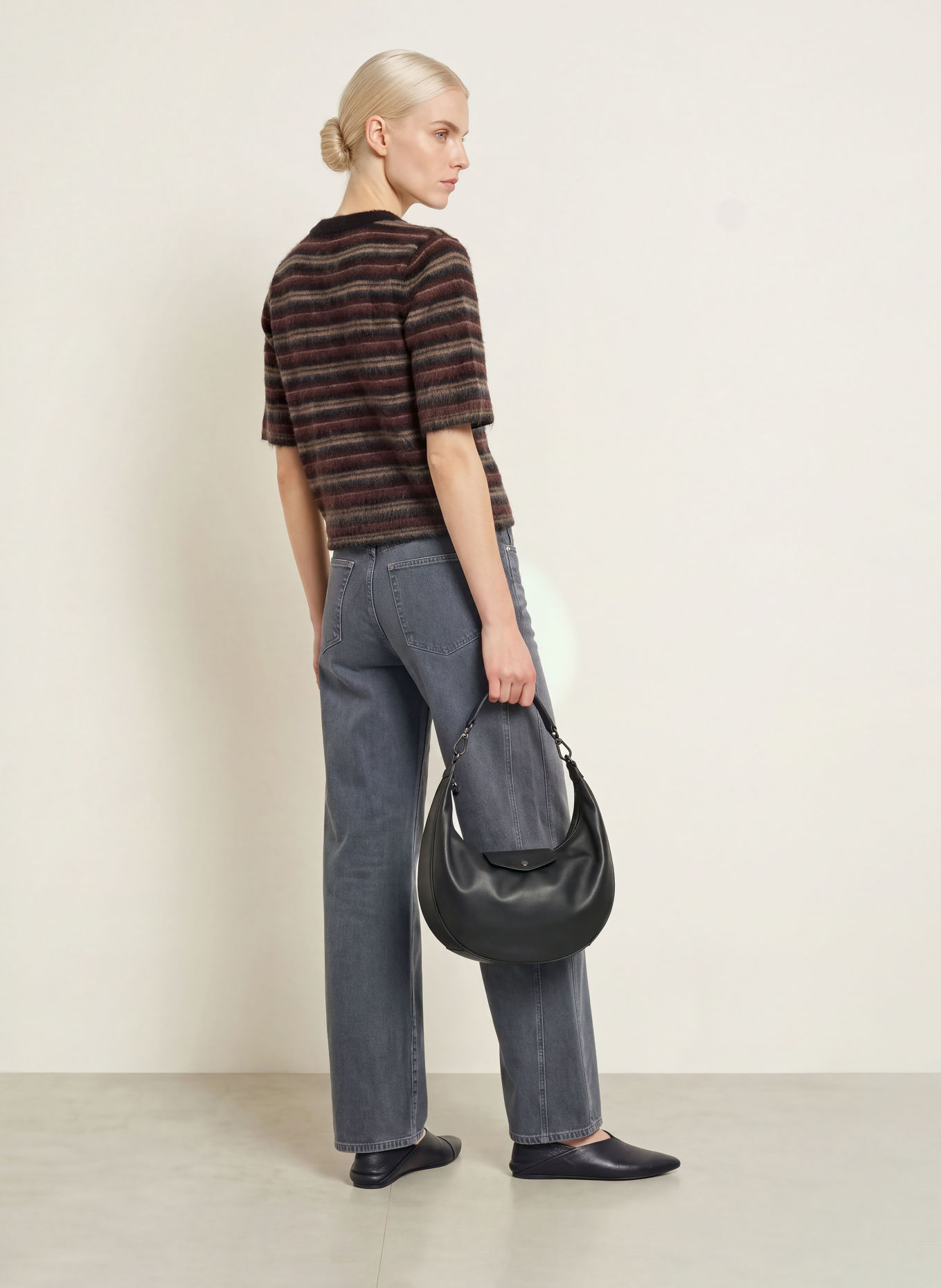 OPUS PANTS Jean barrel MARI LEAP: 70375 dark grey