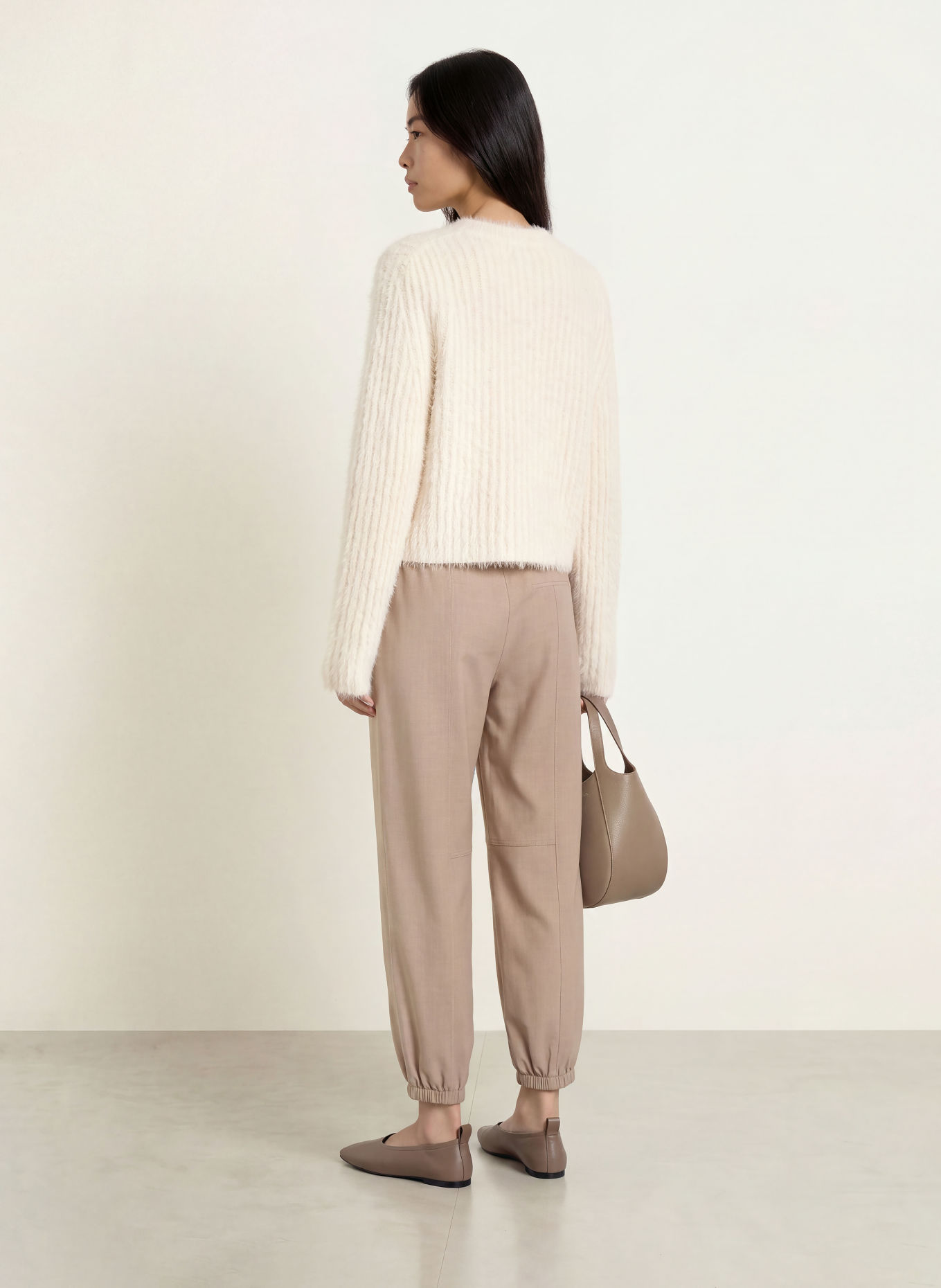 OPUS PANTS Hose MUCIA im Jogging-Stil: TAUPE