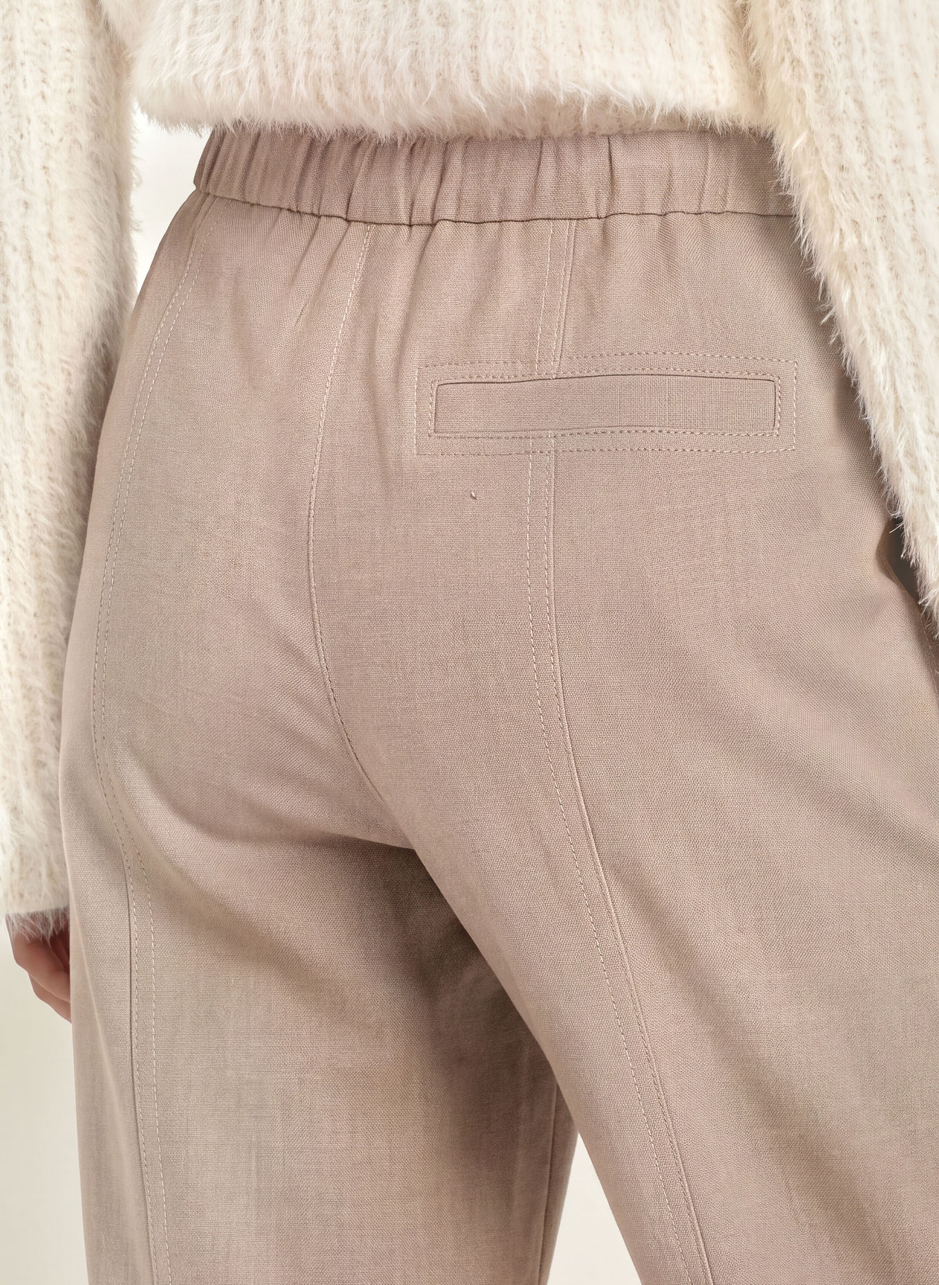 OPUS PANTS Hose MUCIA im Jogging-Stil: TAUPE