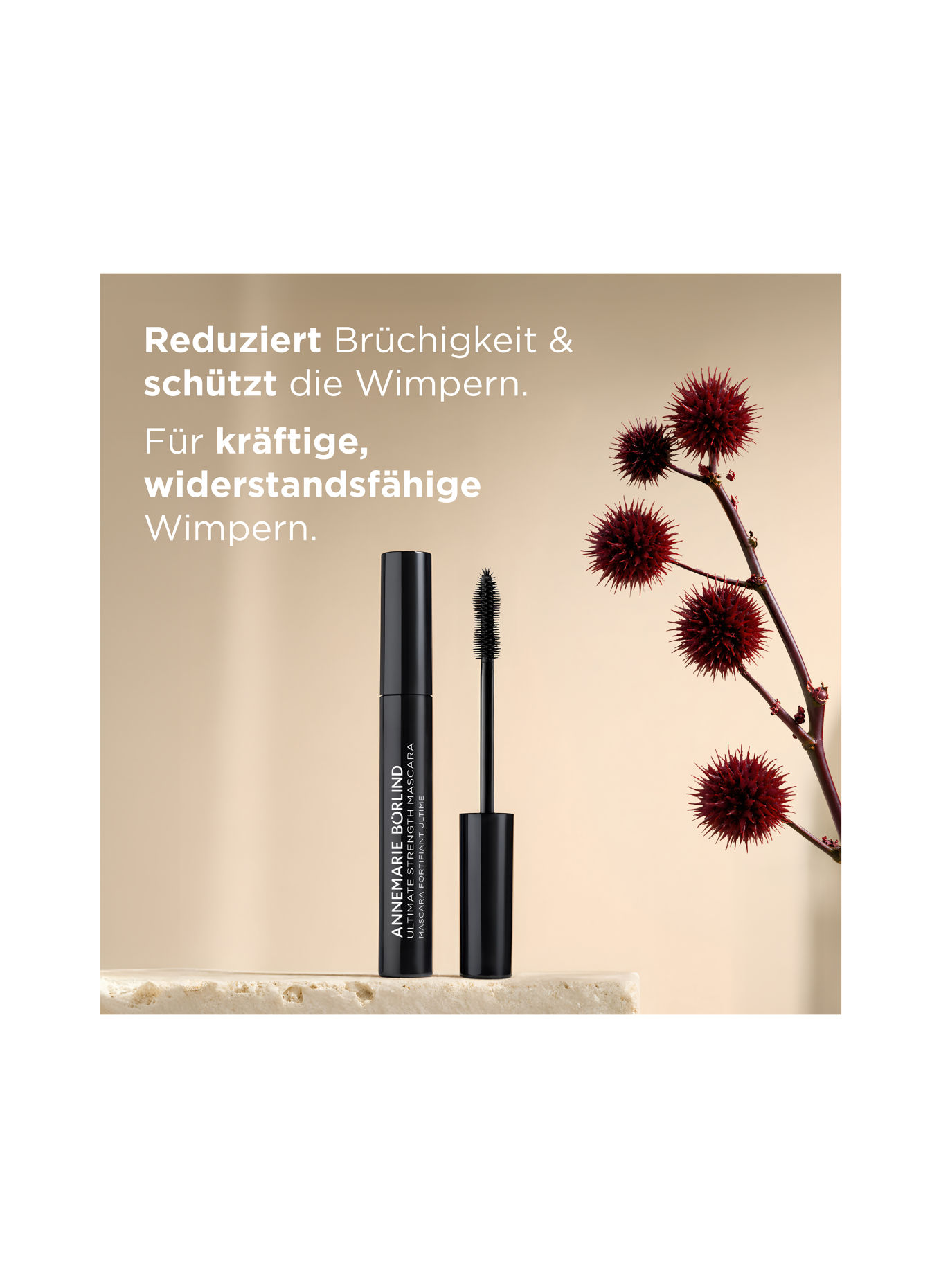 ANNEMARIE BÖRLIND ULTIMATE STRENGTH MASCARA BLACK: BLACK