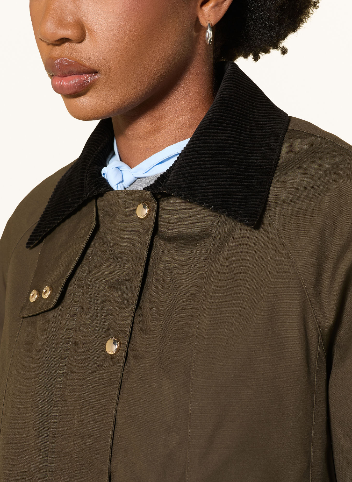 maje Fieldjacket: KHAKI / SCHWARZ