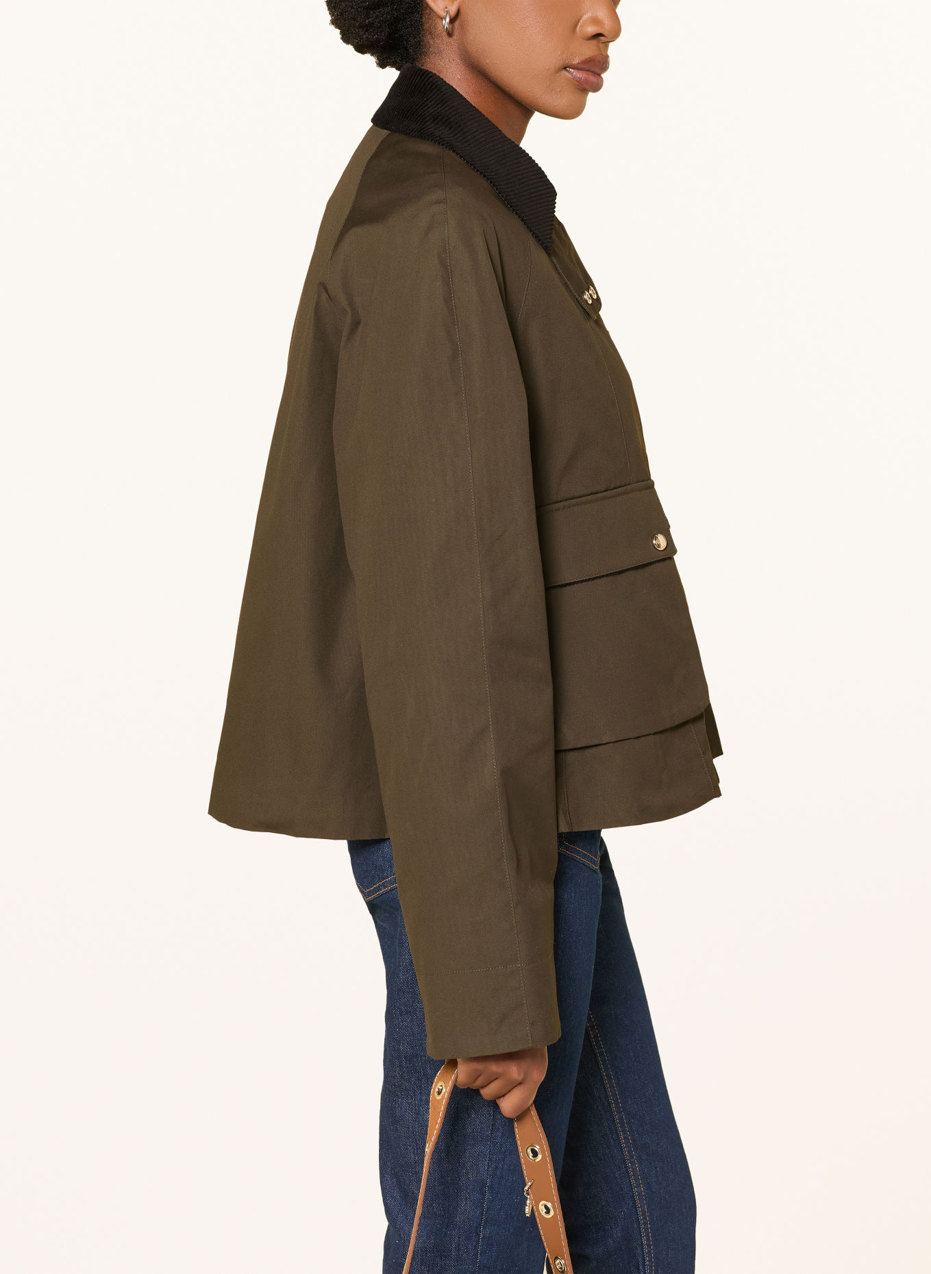 maje Fieldjacket: KHAKI / SCHWARZ