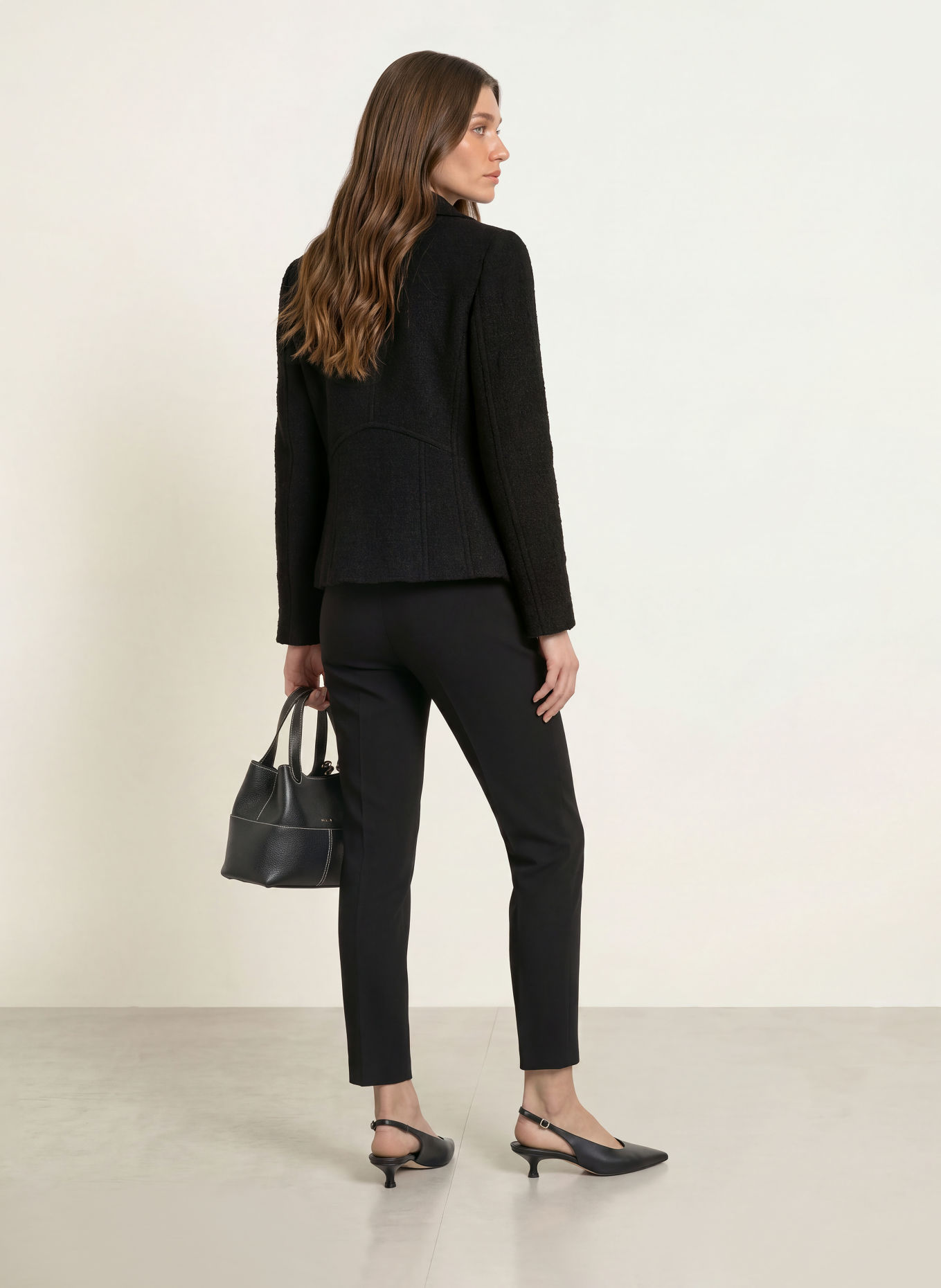 HOBBS MARNIE Tweed Blazer: BLACK