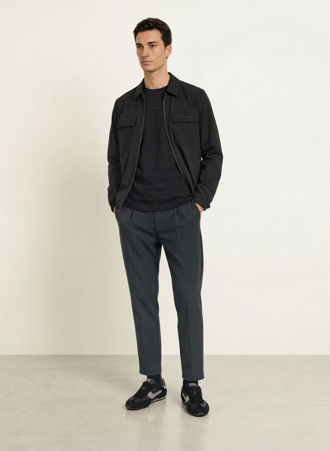 ALPHATAURI Overshirt ONGERS: BLACK
