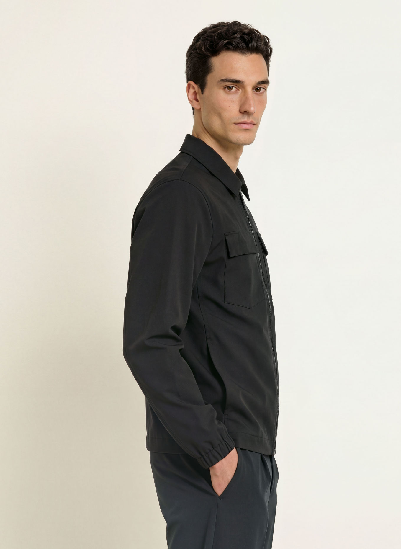 ALPHATAURI Overshirt ONGERS: BLACK