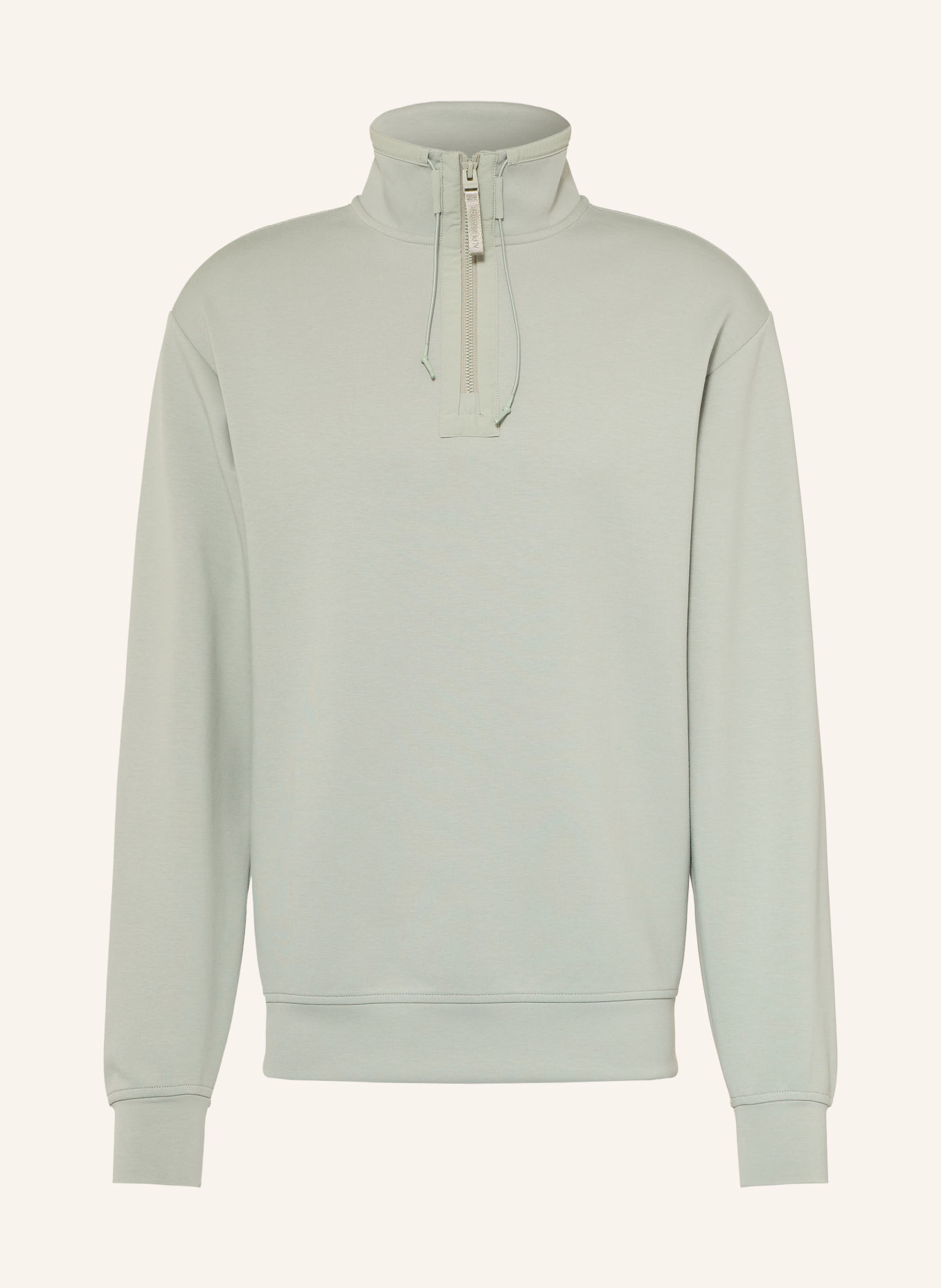 ALPHATAURI SYLVES Half-zip sweatshirt: LIGHT GREEN