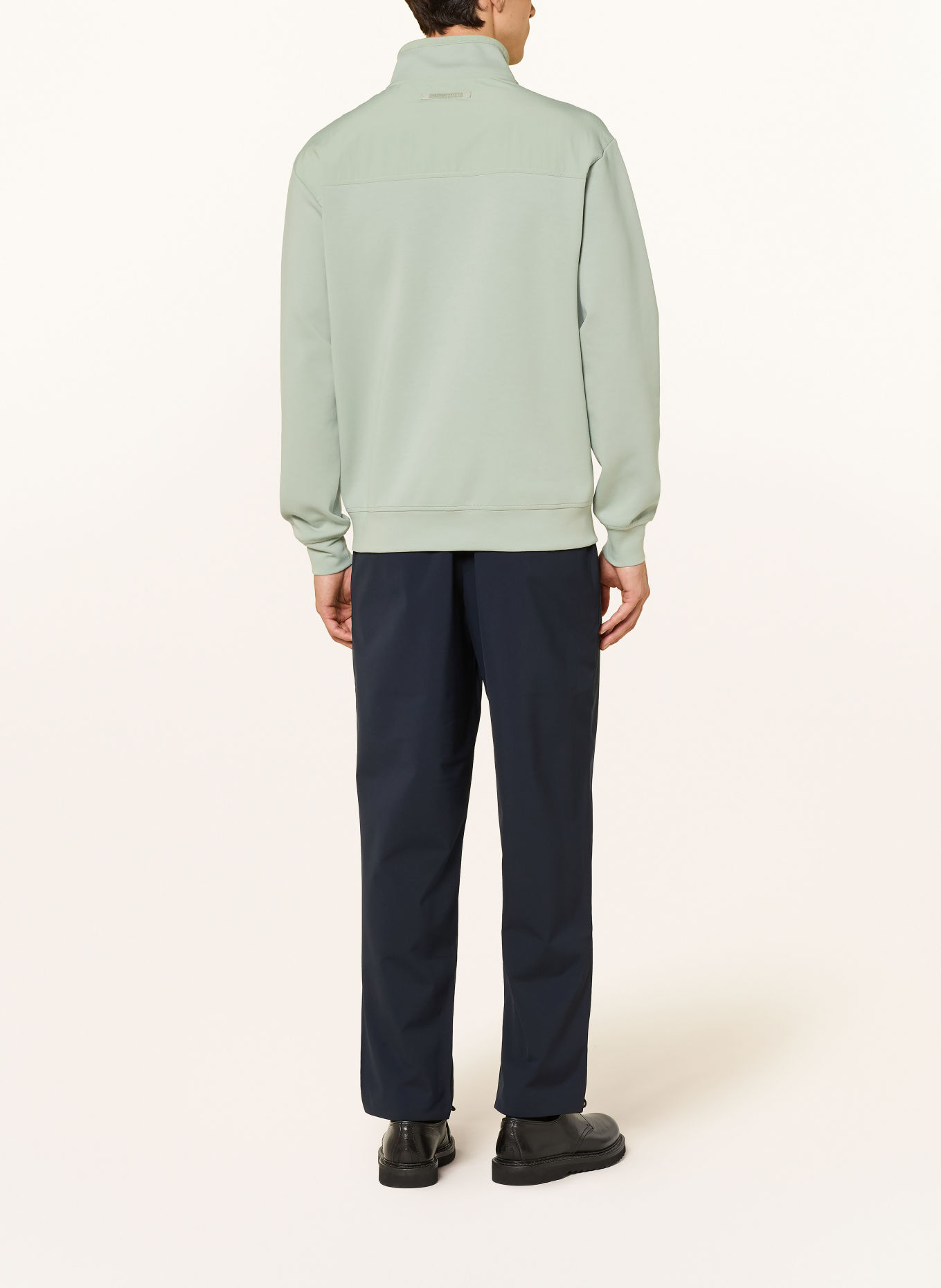 ALPHATAURI SYLVES Half-zip sweatshirt: LIGHT GREEN