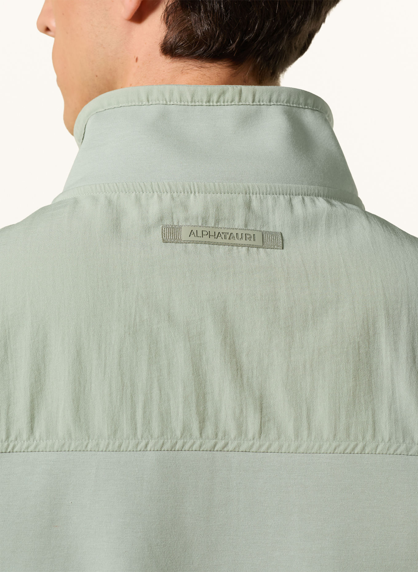 ALPHATAURI SYLVES Half-zip sweatshirt: LIGHT GREEN
