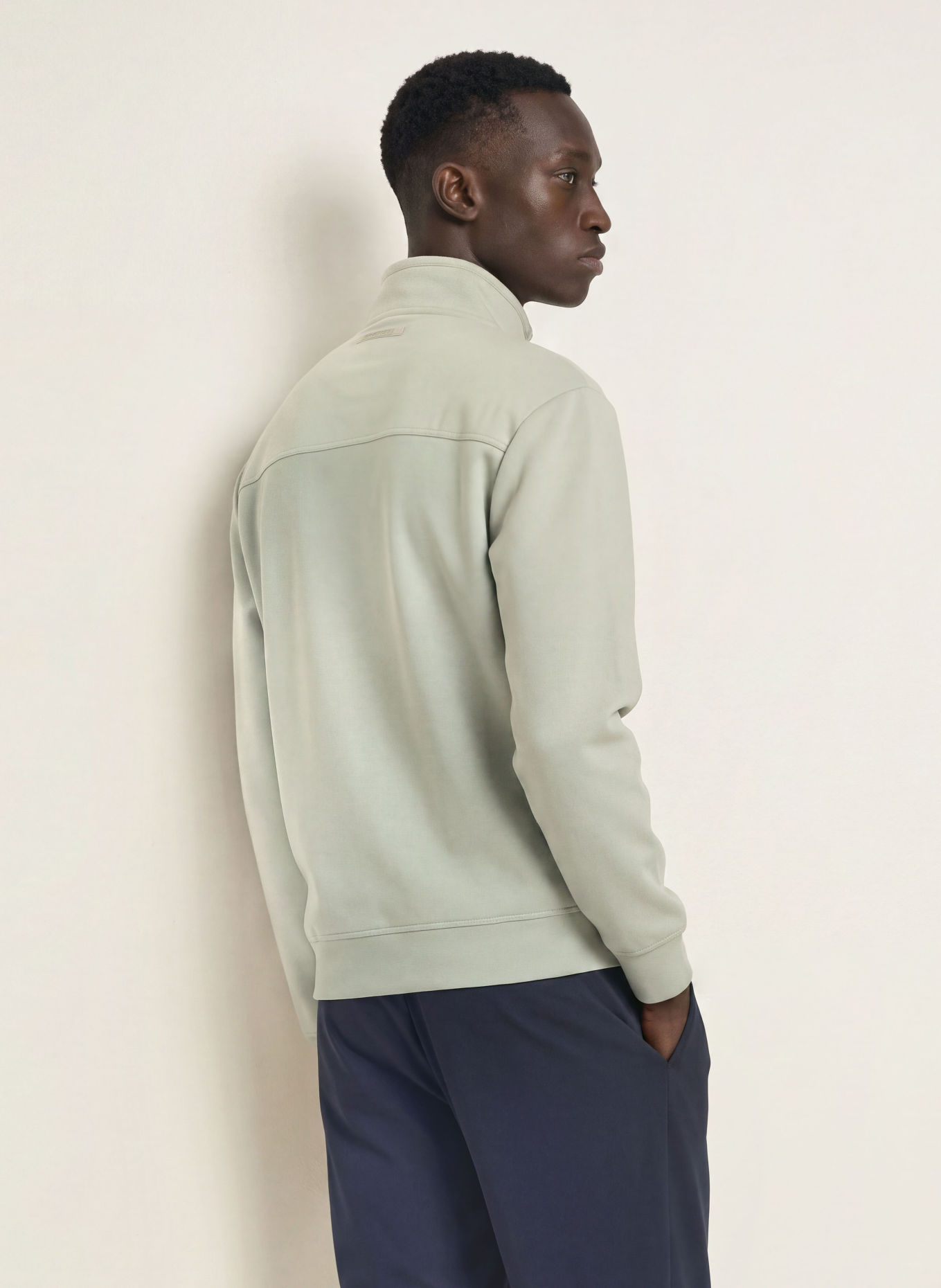 ALPHATAURI SYLVES Half-zip sweatshirt: LIGHT GREEN