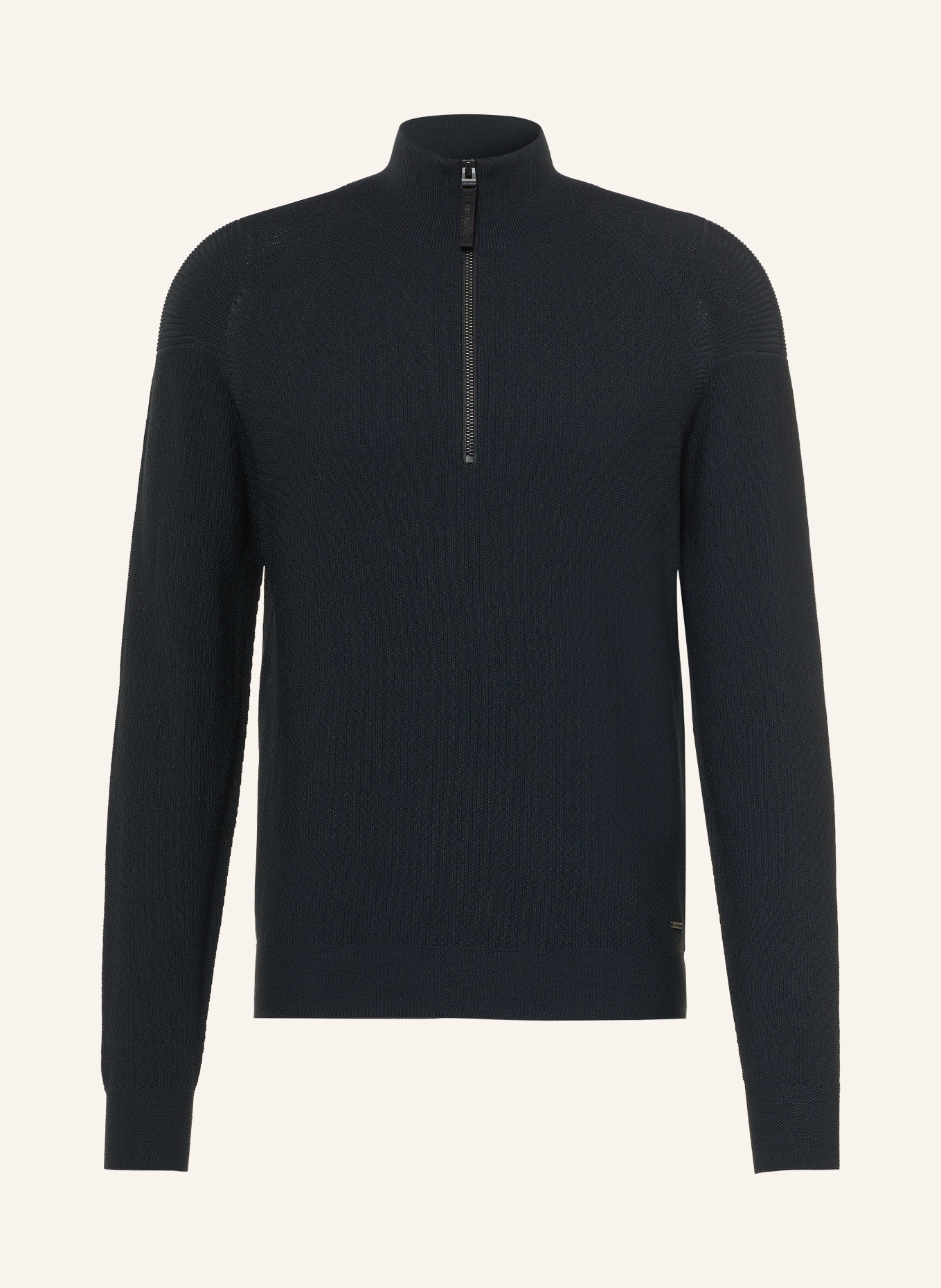 ALPHATAURI Pull col zippé FROST: NOIR