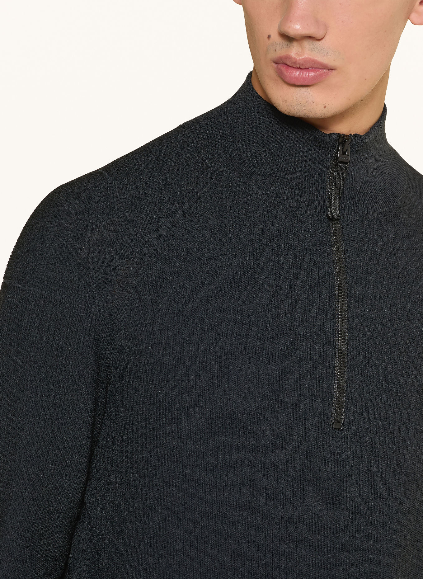 ALPHATAURI Pull col zippé FROST: NOIR