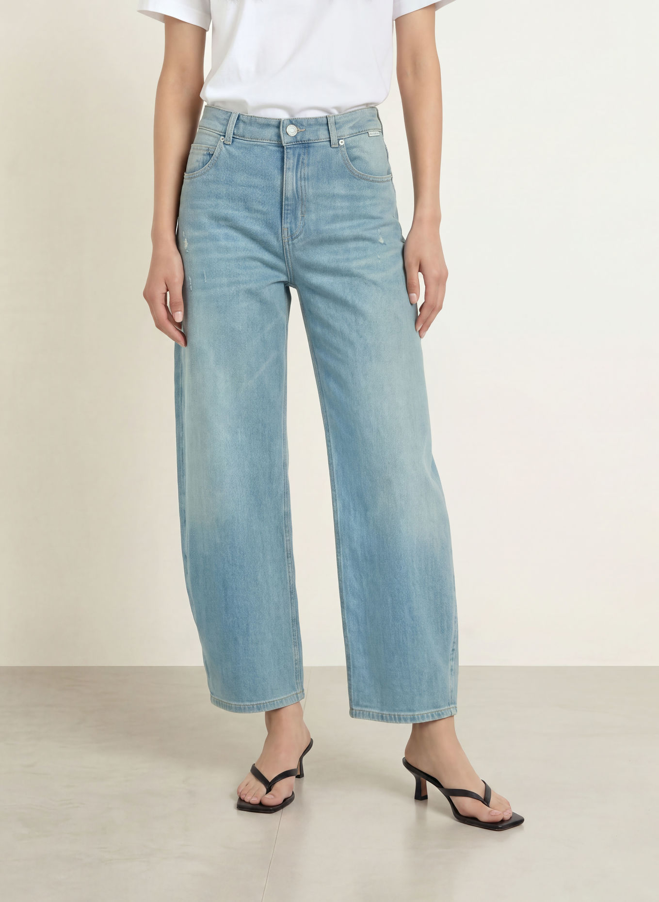 OPUS PANTS MARI LEAP Barrel-leg jeans: 70342 light blue
