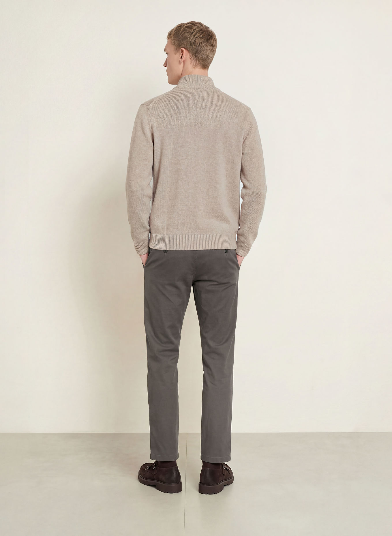 Marc O'Polo Strickjacke: HELLBRAUN