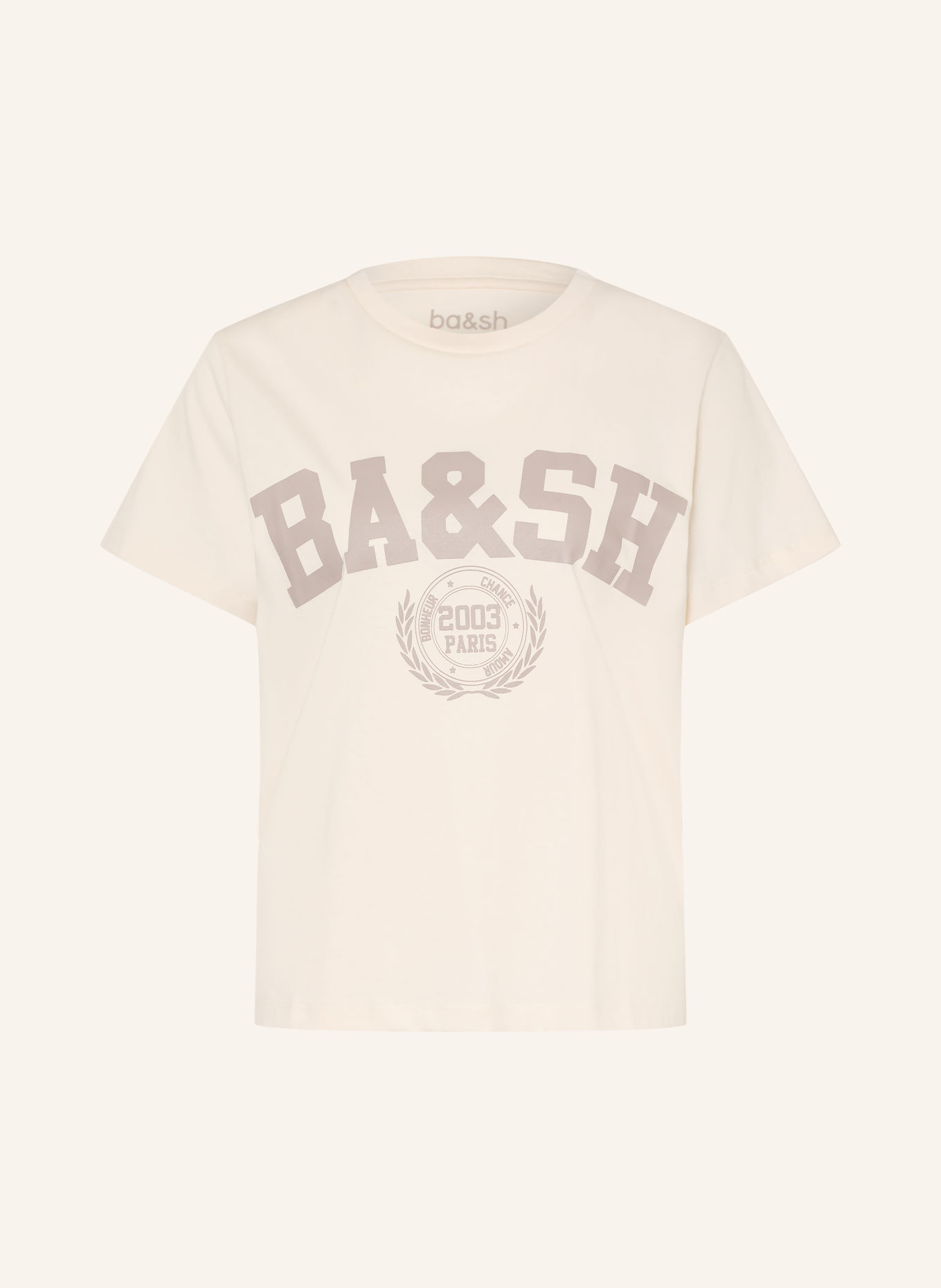 ba&sh Tricou IONI: ECRU / GRI DESCHIS