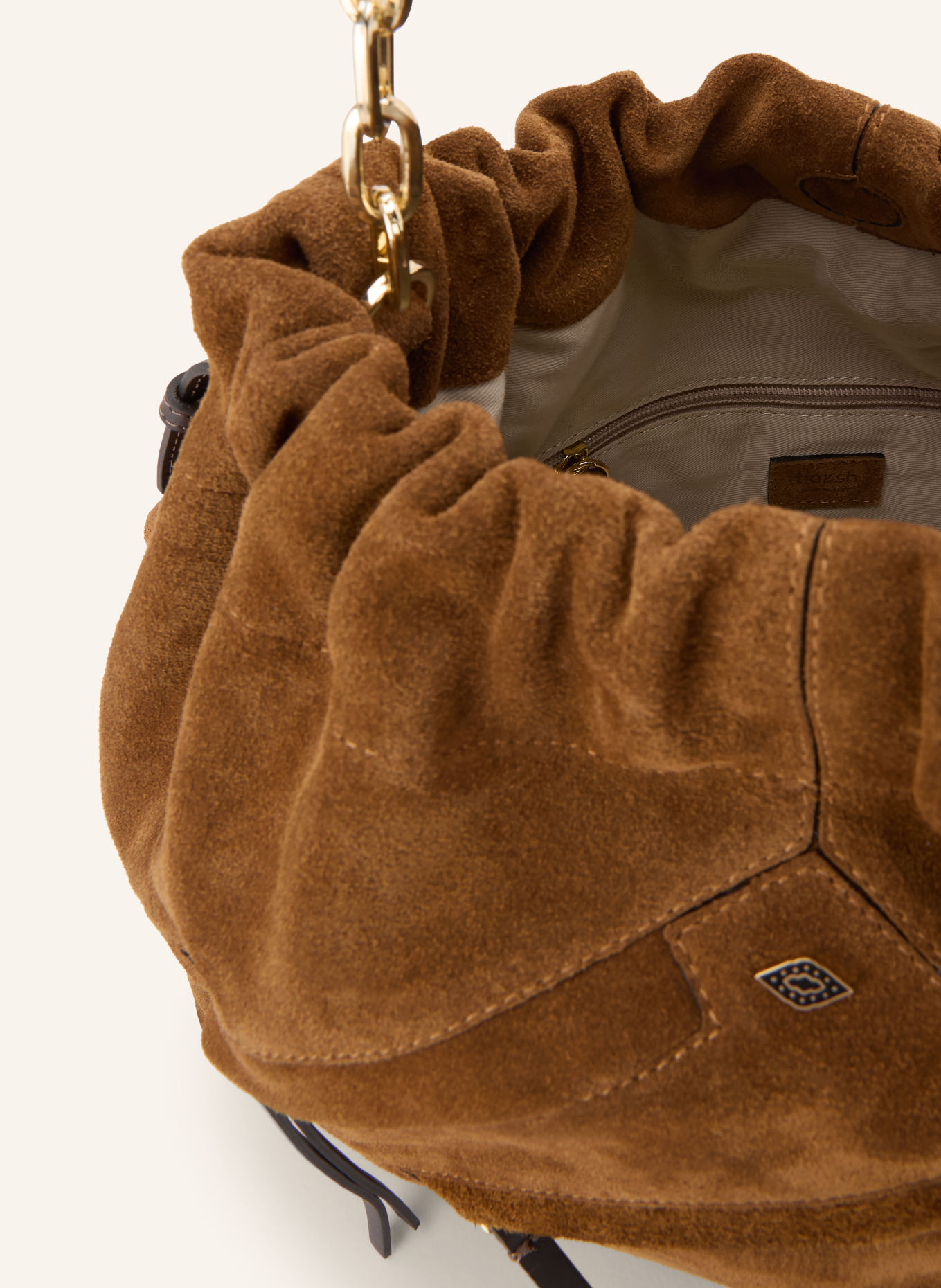 ba&sh Shopper JUNE MEDIUM: BRAUN / GOLD