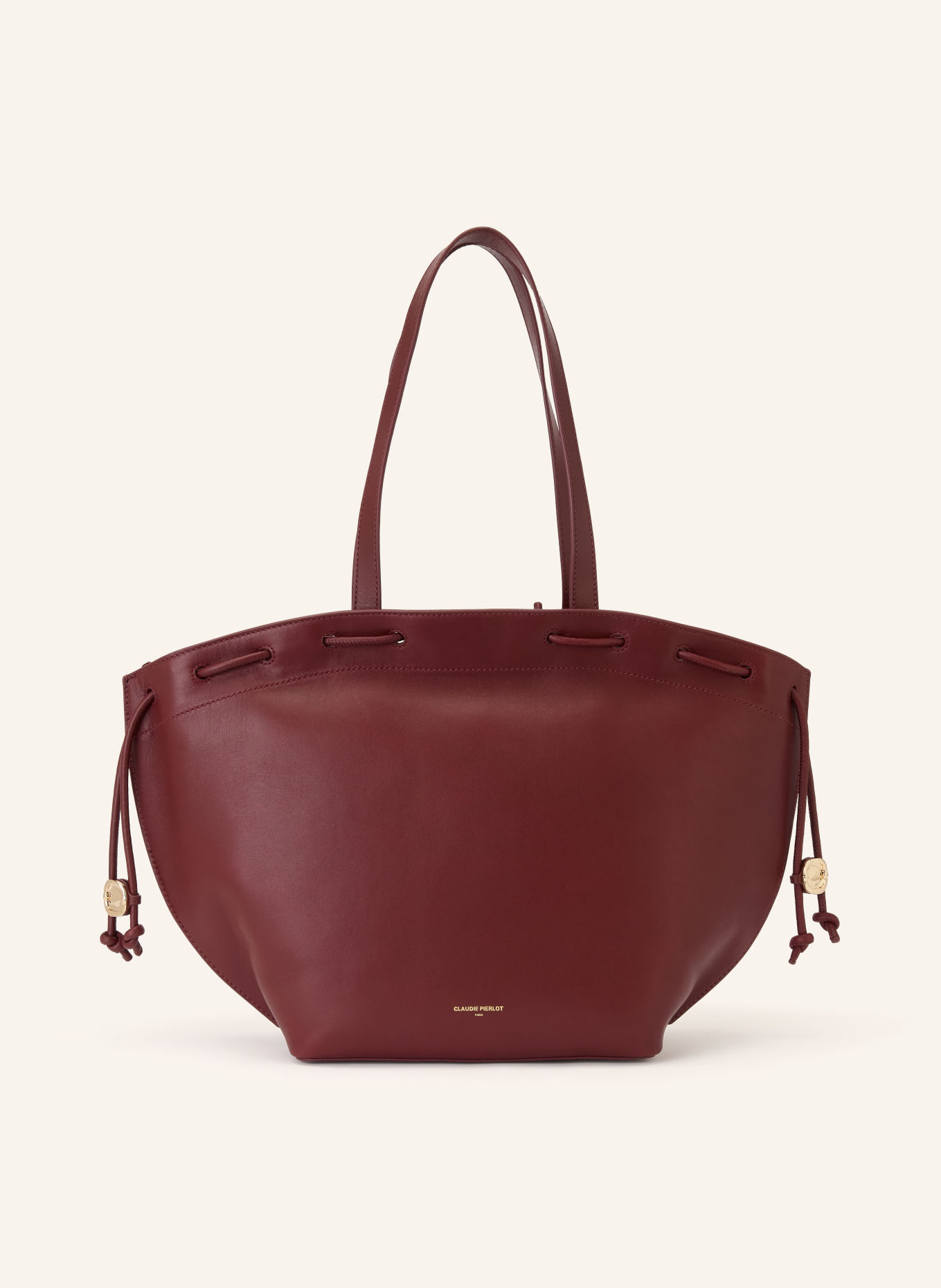 CLAUDIE PIERLOT Shopper: DUNKELROT / GOLD