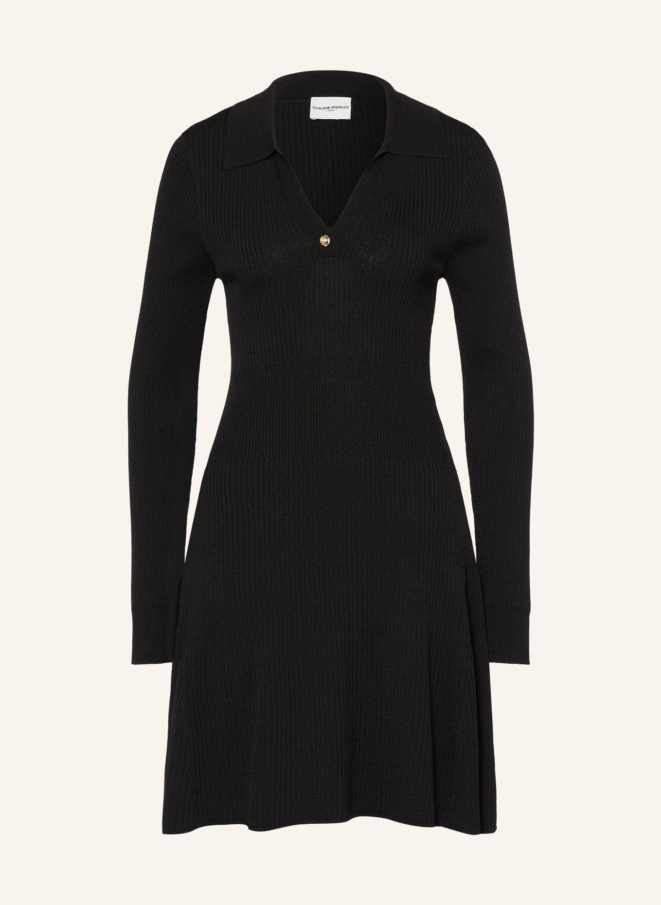 CLAUDIE PIERLOT Strickkleid: SCHWARZ