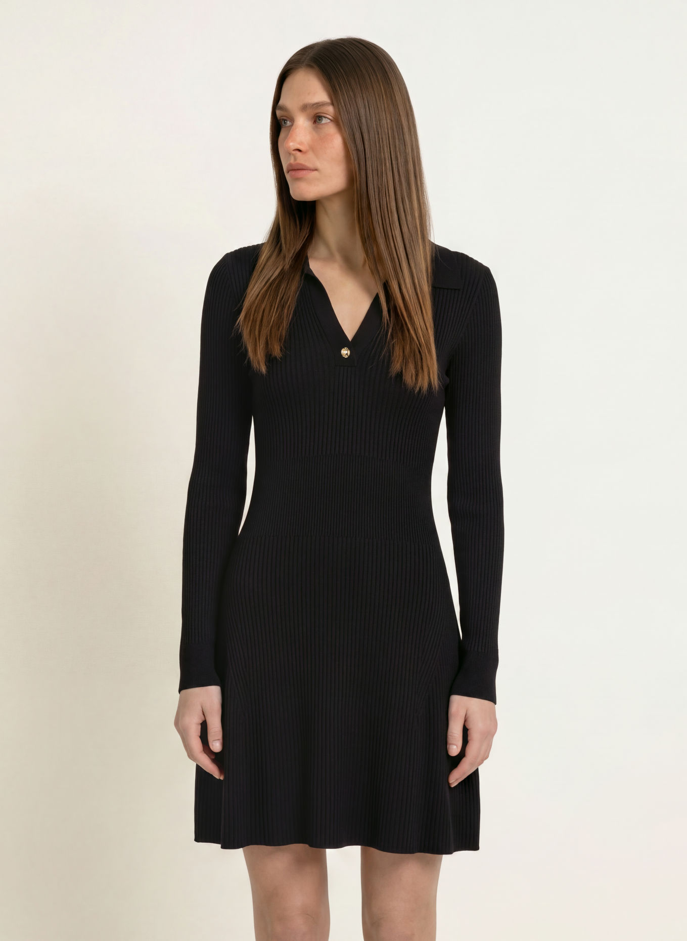 CLAUDIE PIERLOT Strickkleid: SCHWARZ