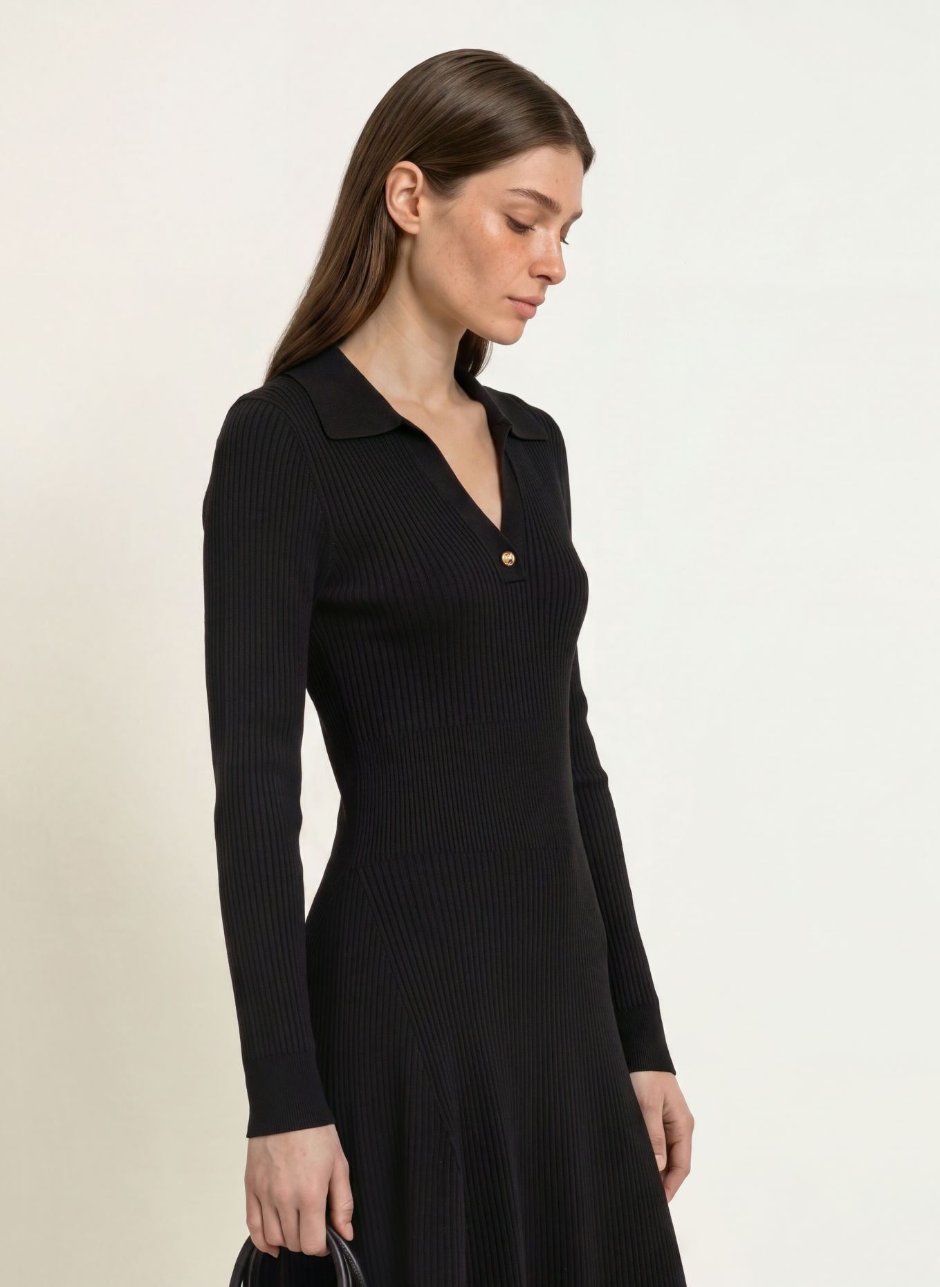 CLAUDIE PIERLOT Strickkleid: SCHWARZ