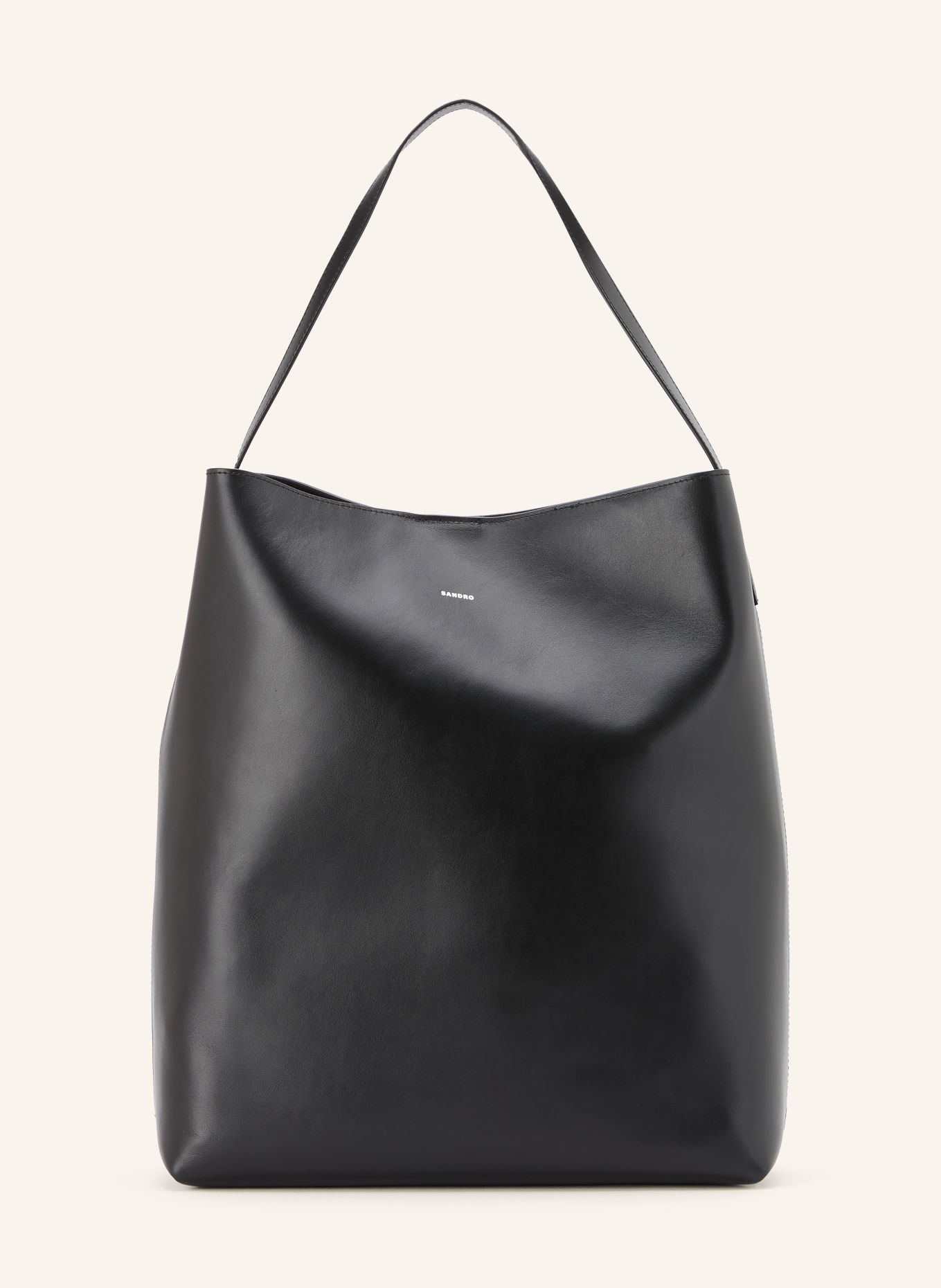 SANDRO Shopper mit Pouch: SCHWARZ