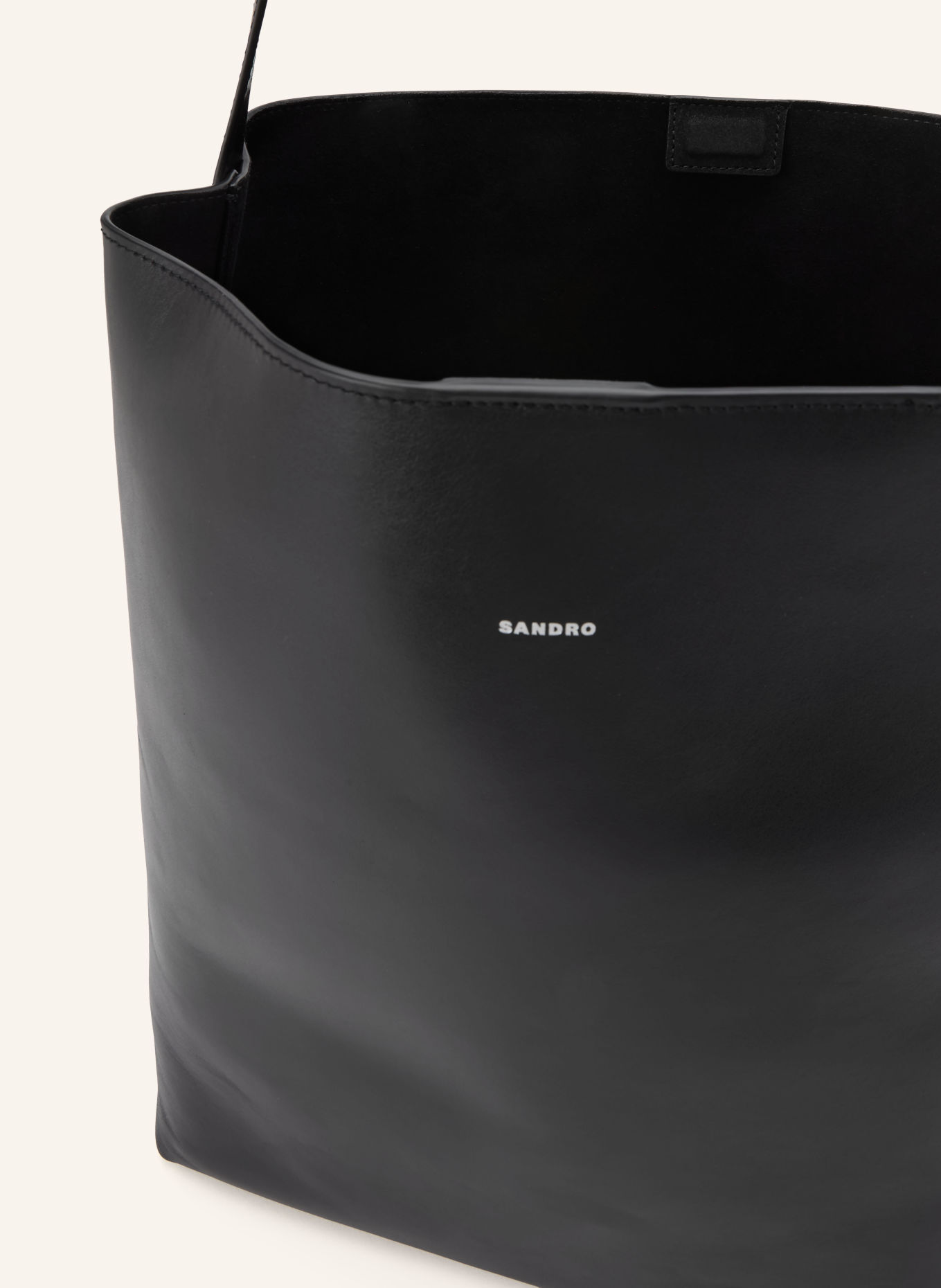 SANDRO Shopper mit Pouch: SCHWARZ