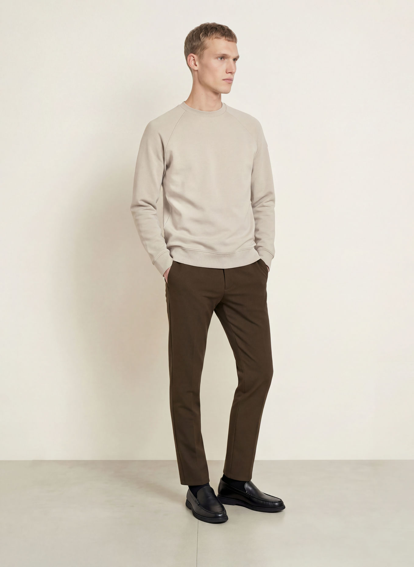 DUNO Sweatshirt VORN BARDI: BEIGE
