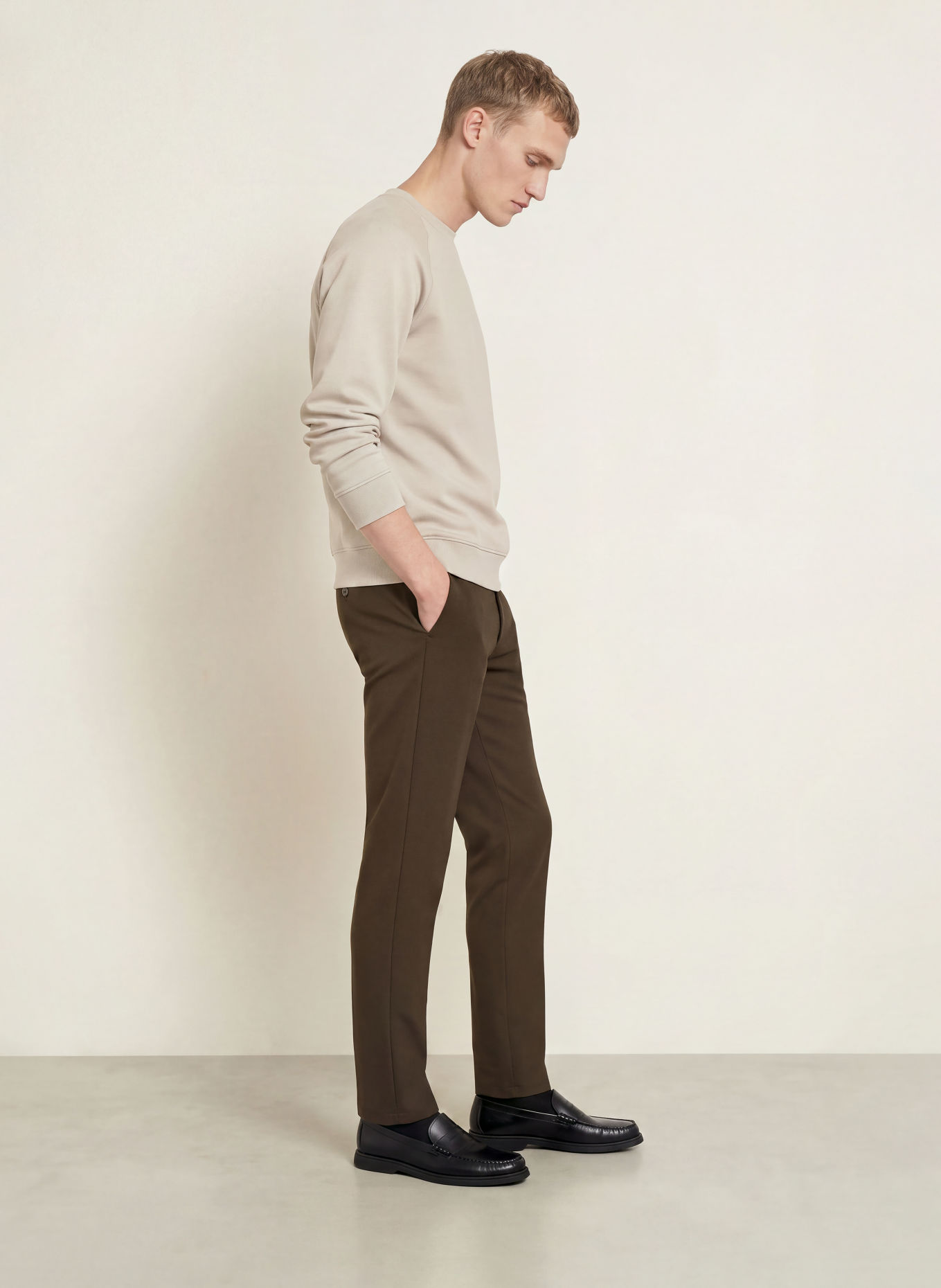 DUNO Sweatshirt VORN BARDI: BEIGE